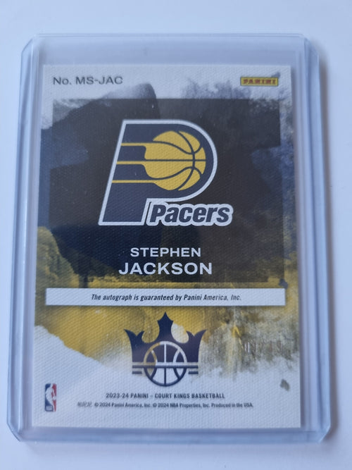2023-24 Court Kings- Masterstrokes RUBY MS-JAC Stephen Jackson Pacers #09/49