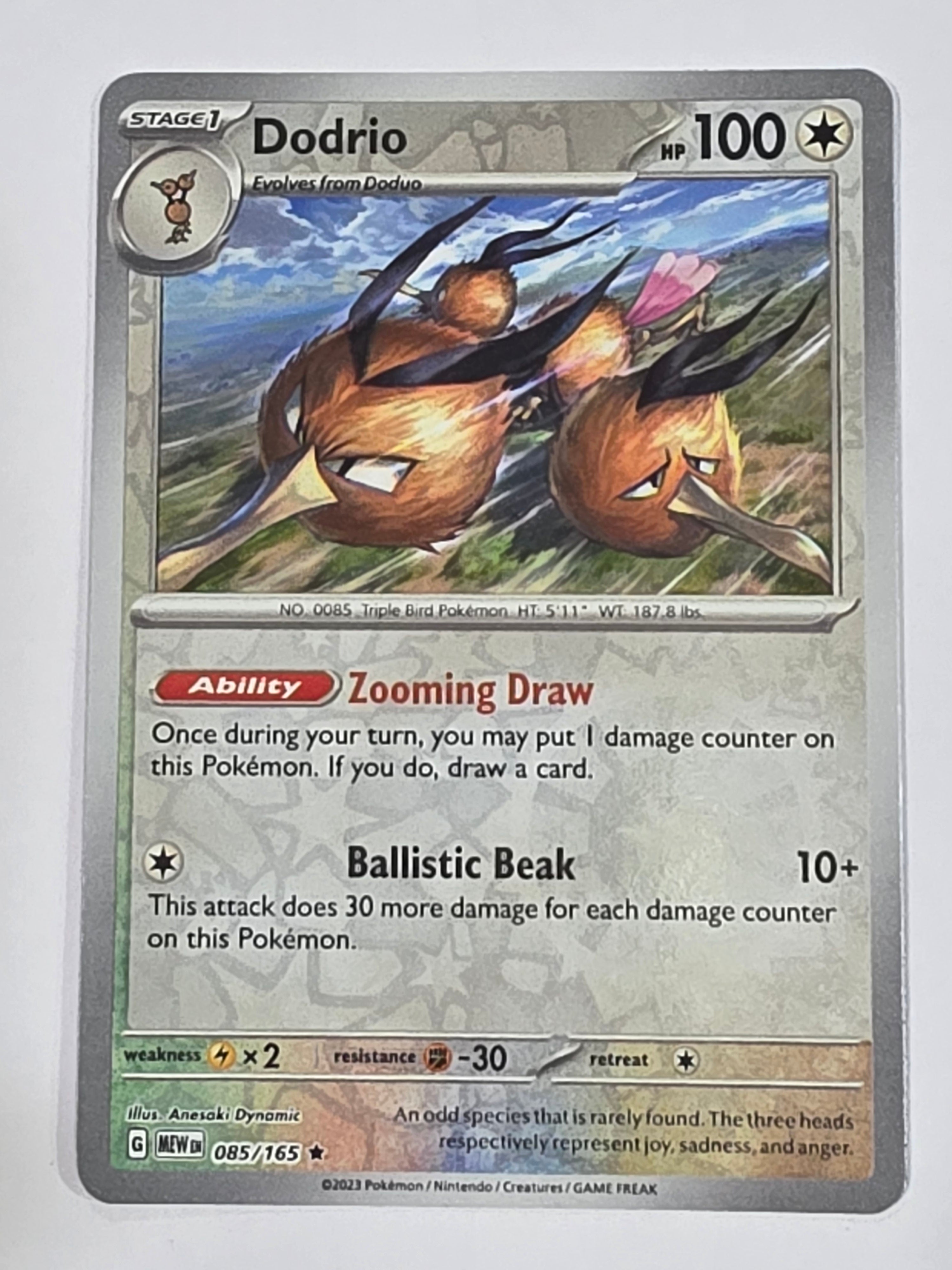 Pokemon TCG - Pokemon 151 - #085/165 - Reverse Holo - Dodrio - Rare