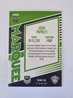NRL 2025 Elite | Marquee | #M04 | Josh Papali'I | Raiders