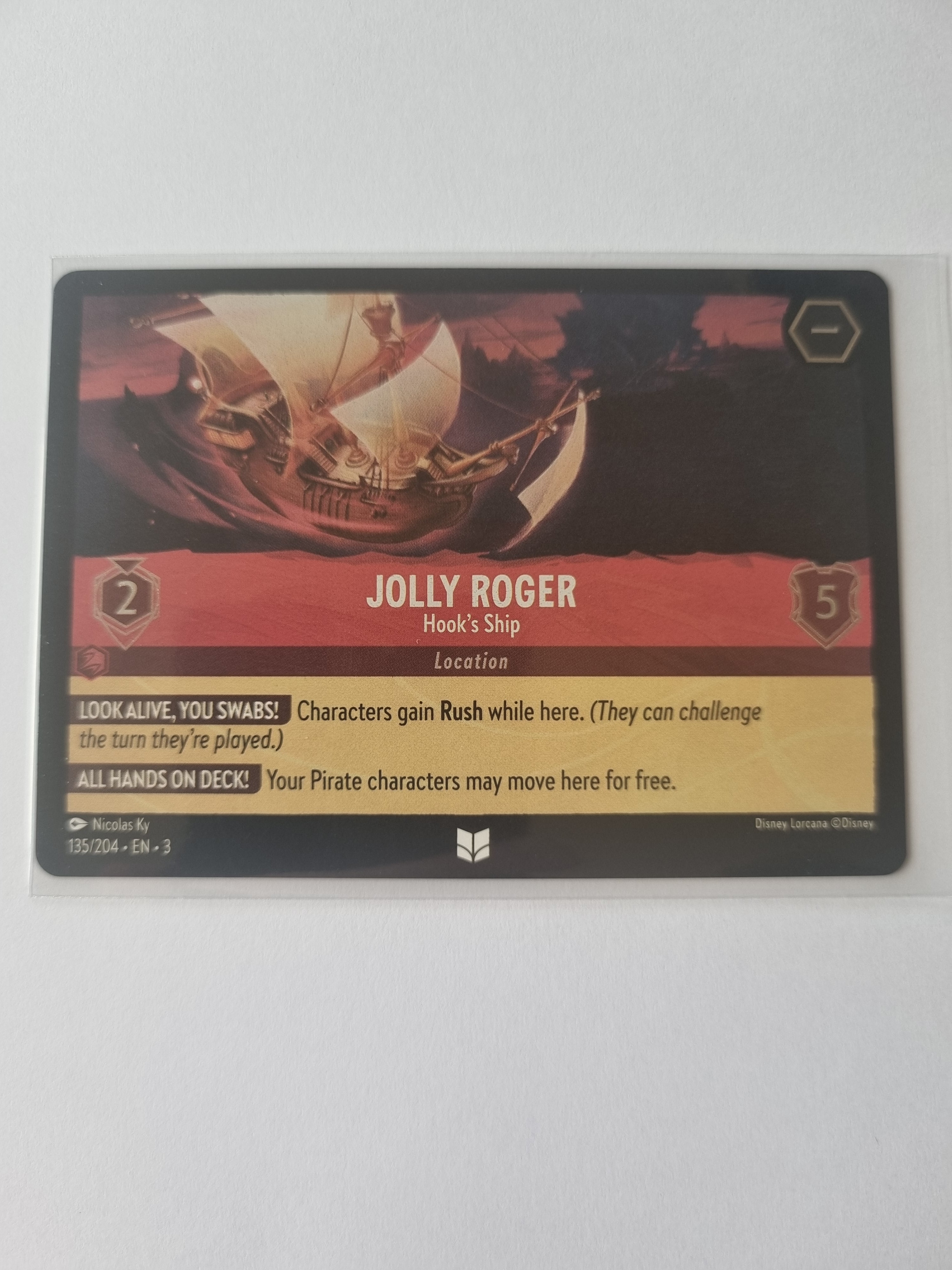 Into the Inklands - Coldfoil - Jolly Roger - Hook's Ship 135/204 Uncommon