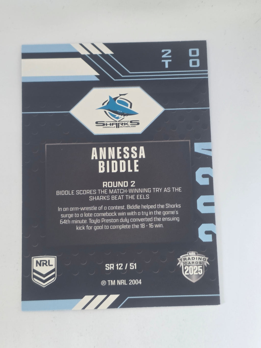 NRL 2025 Traders | 2024 Season to Remember | #SR12 | Annessa Biddle | Sharks