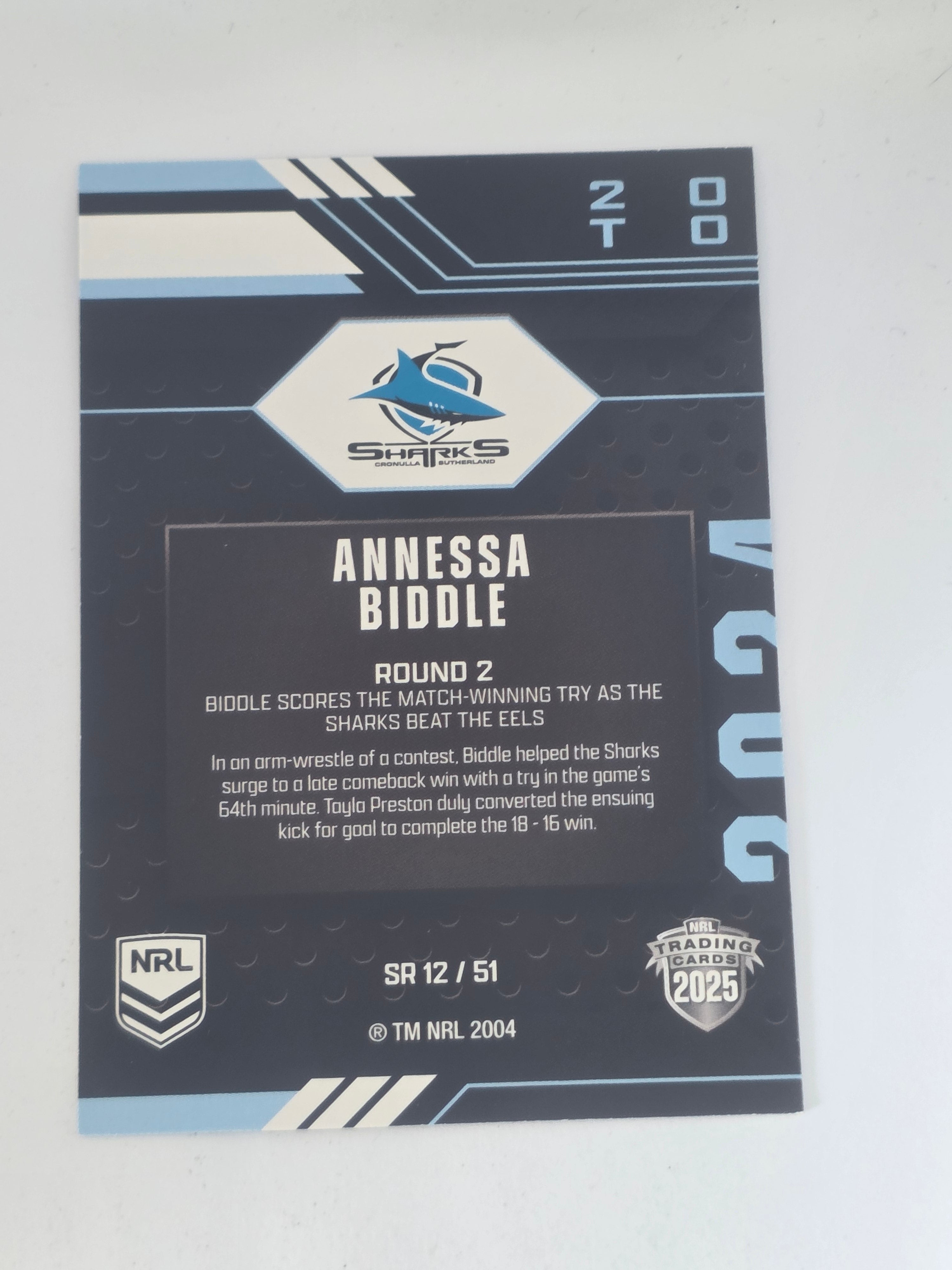 NRL 2025 Traders | 2024 Season to Remember | #SR12 | Annessa Biddle | Sharks