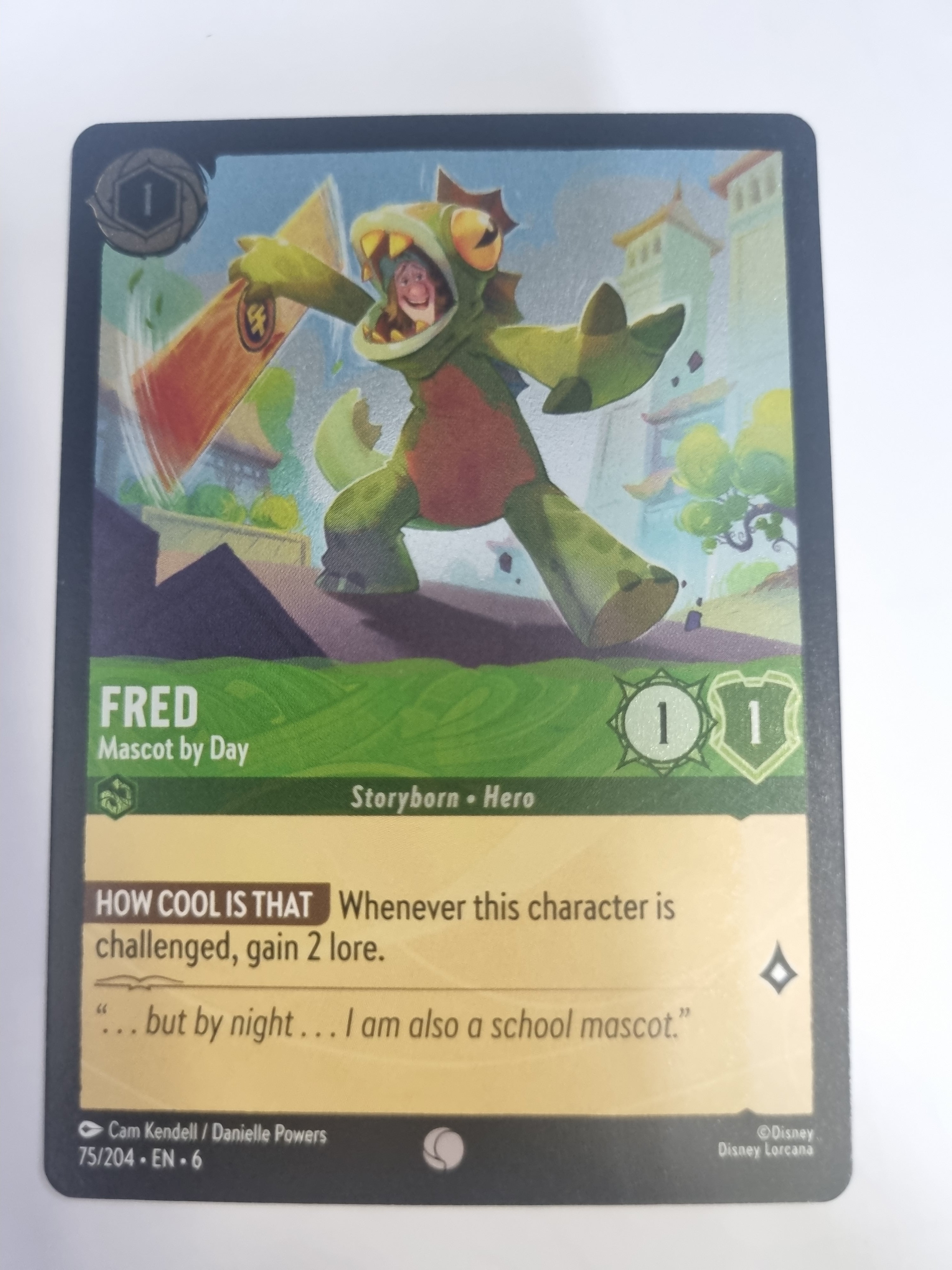 Lorcana Azurite Sea - COLDFOIL - Fred - Mascot by Day - #75/204 - Common