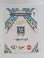 AFL Footy Stars 2025 Luminous Thunderbolt Gold #LT145 M. Bergman Port Adelaide #354/399