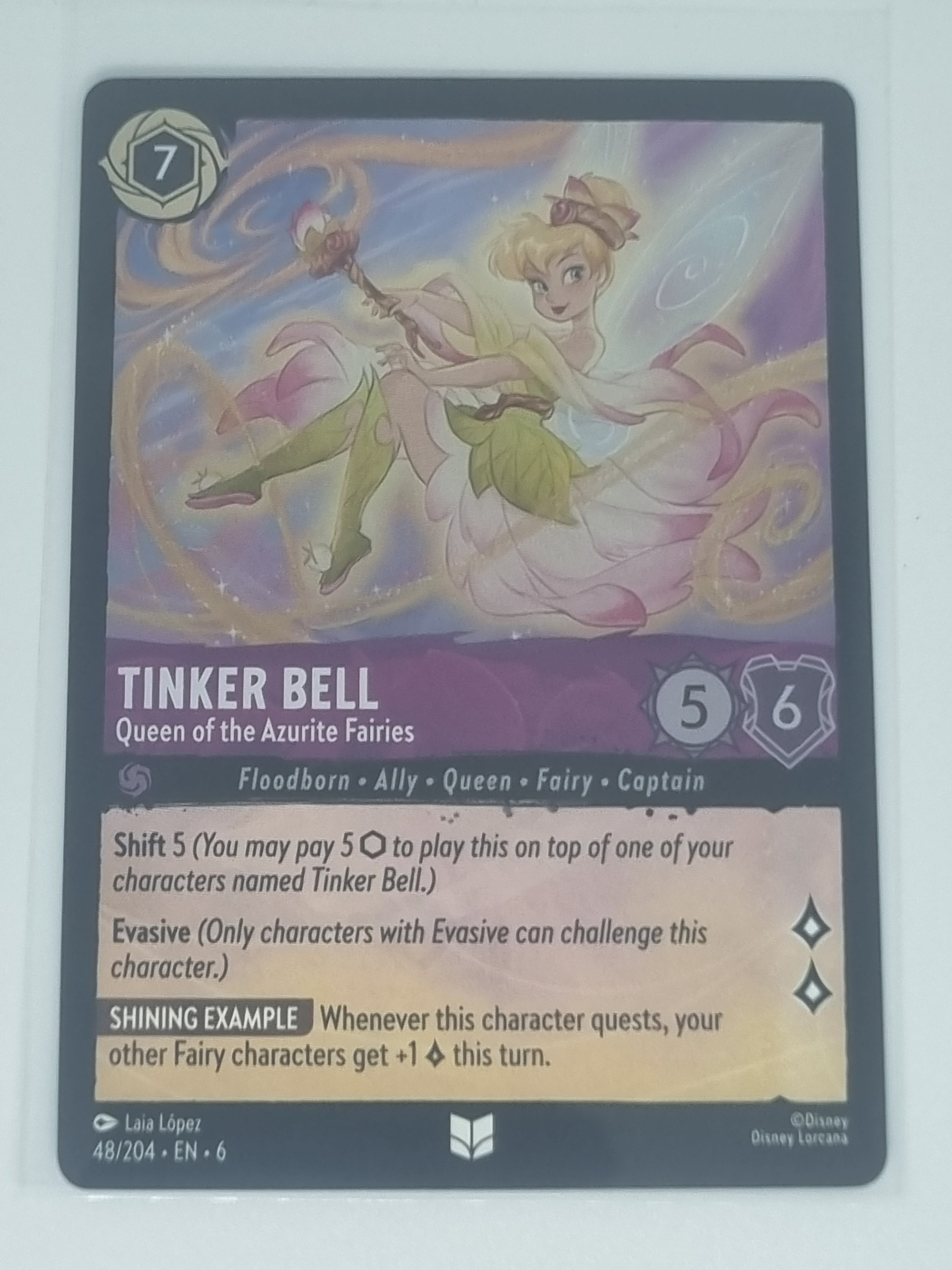 Azurite Sea COLDFOIL - Tinker Bell - Queen of the Azurite Fairies - 48/204 - U/C