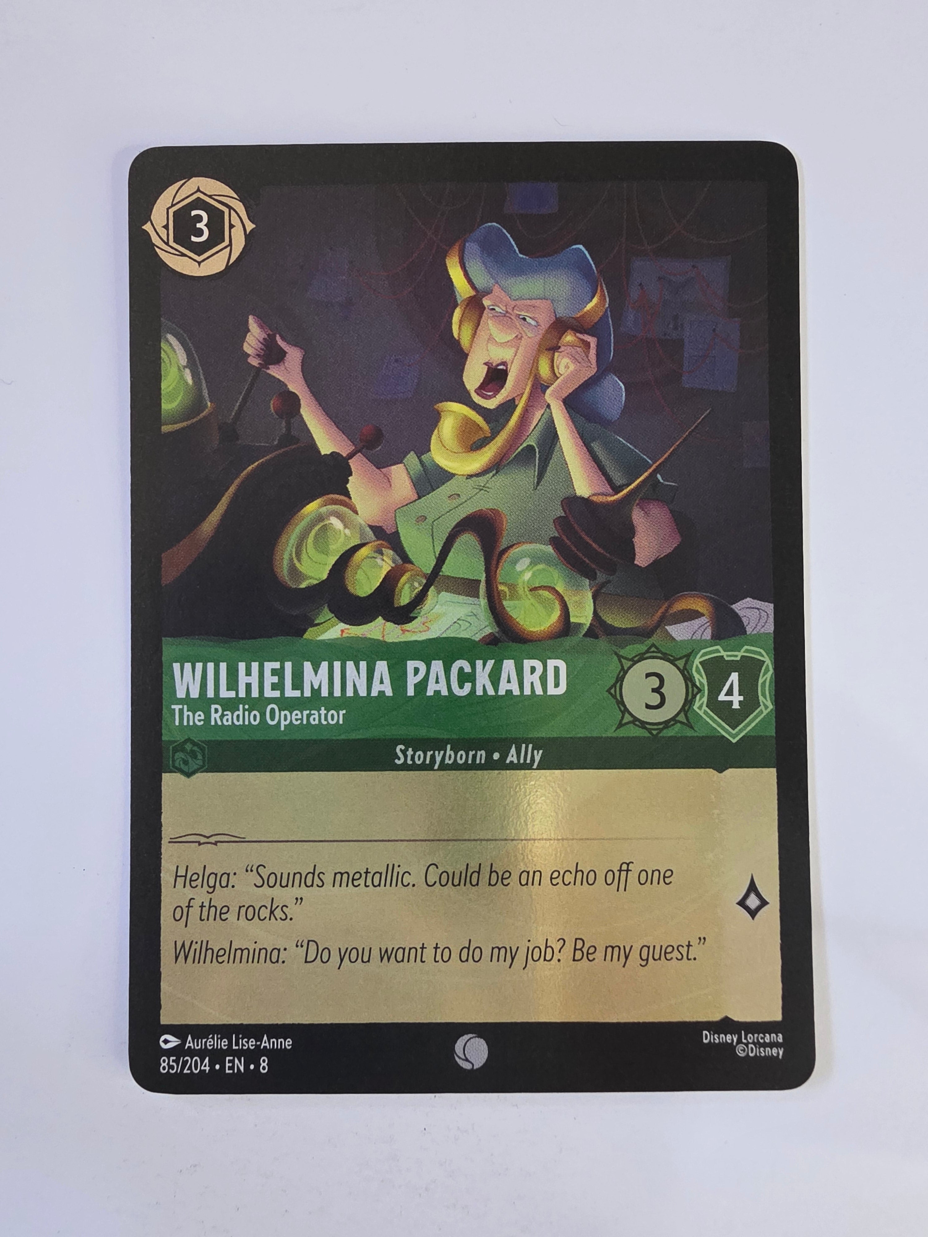 Disney Lorcana Reign of Jafar | Coldfoil | Wilhelmina Packard The Radio Operator | #085 | Common