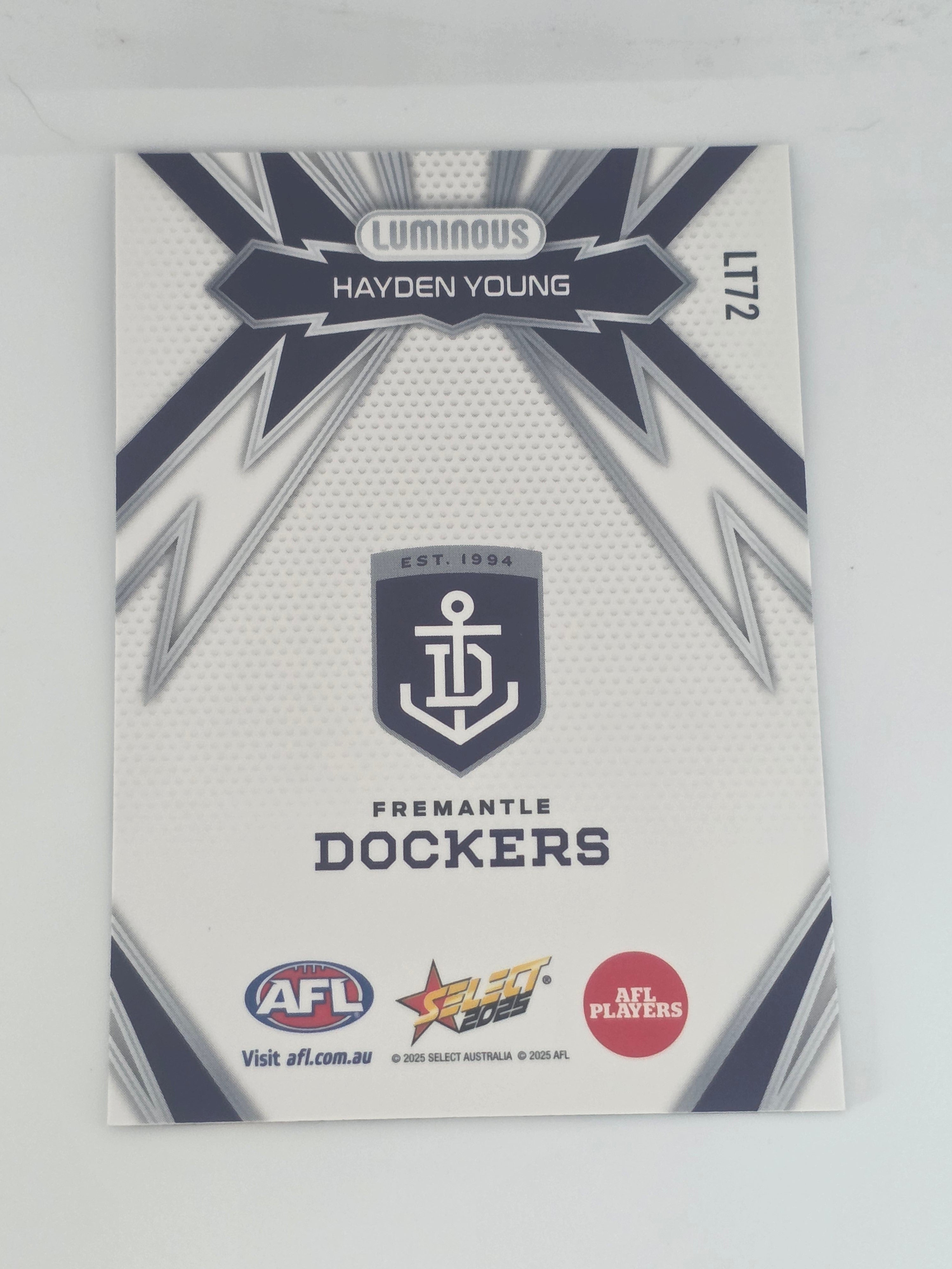 AFL Footy Stars 2025 | Luminous Thunderbolt | #LT72 | H. Young | Fremantle