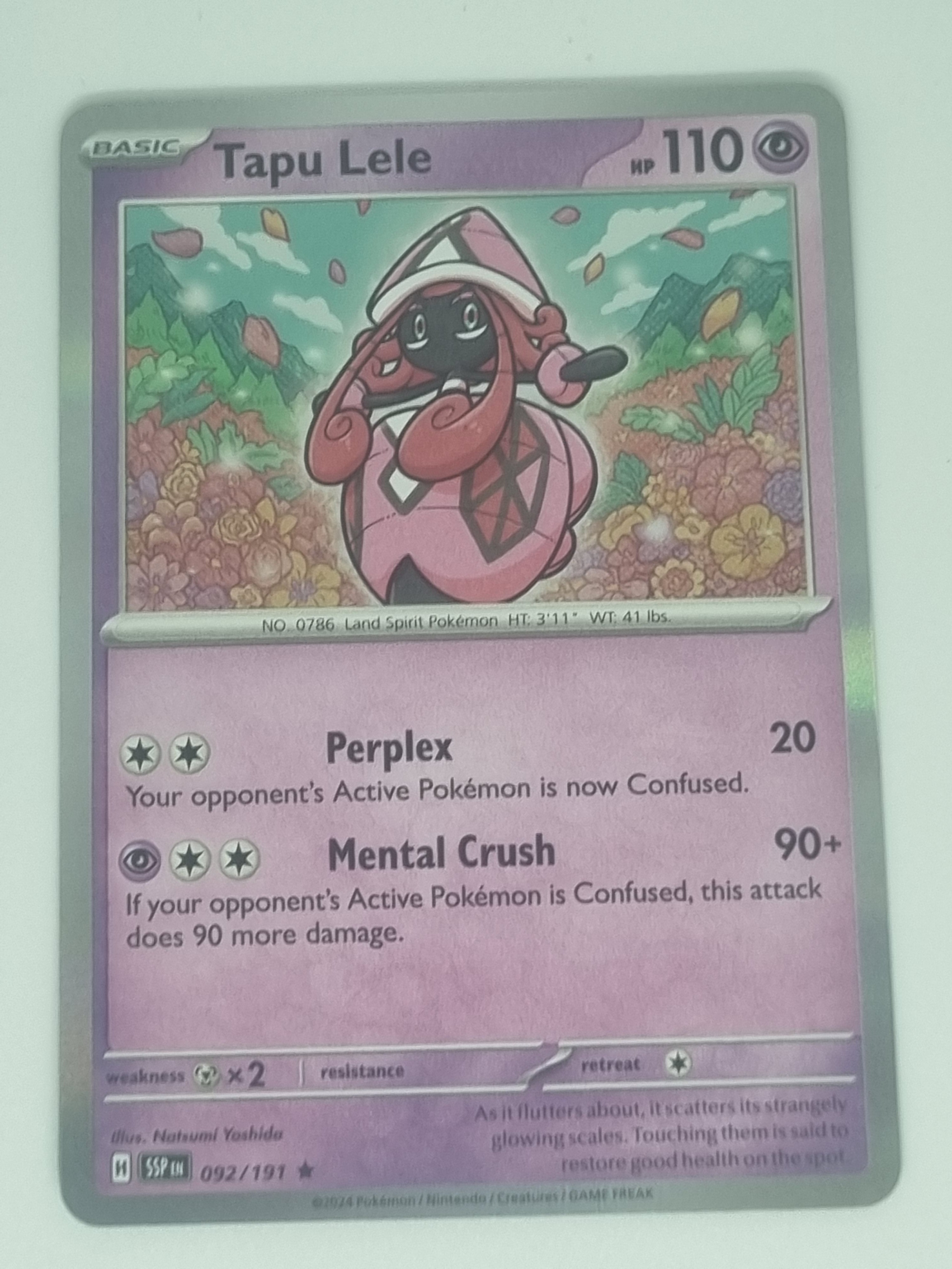 Pokemon TCG - Surging Sparks - #092/191 - Tapu Lele - Rare