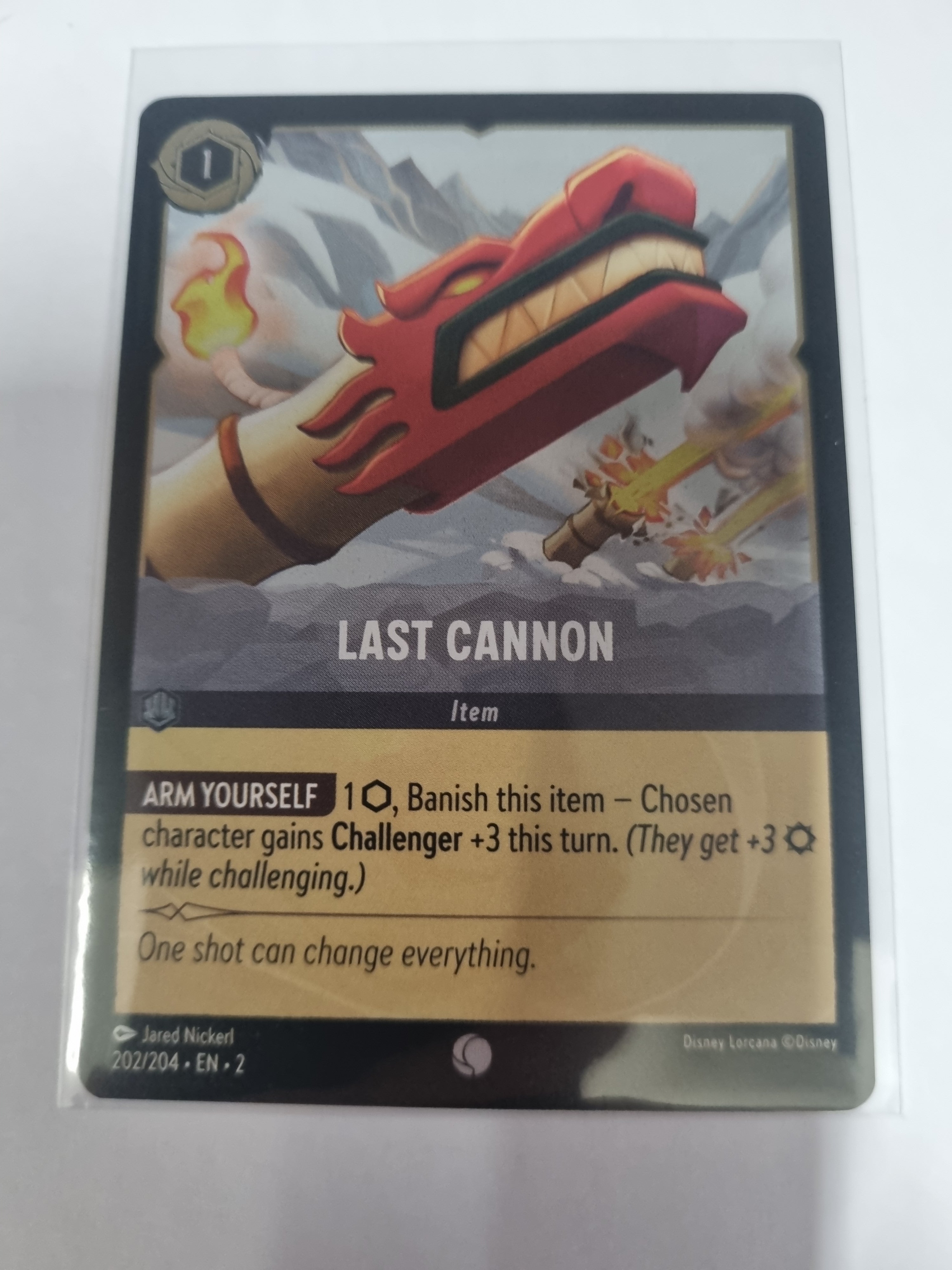 Lorcana - Floodborn - #202/204 - Coldfoil - Last Cannon - Common