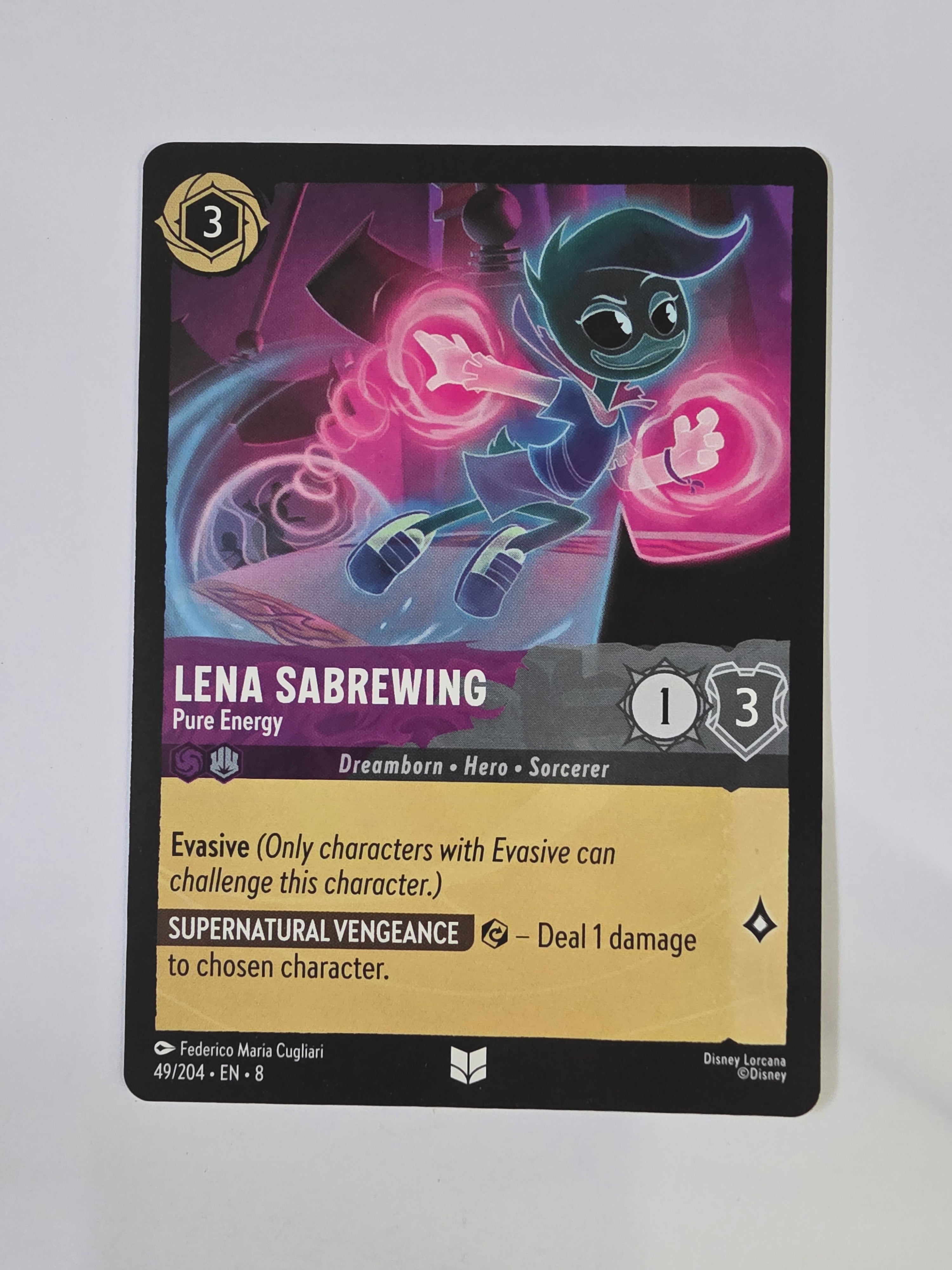 Disney Lorcana Reign of Jafar | Lena Sabrewing Pure Energy | #049 | Uncommon