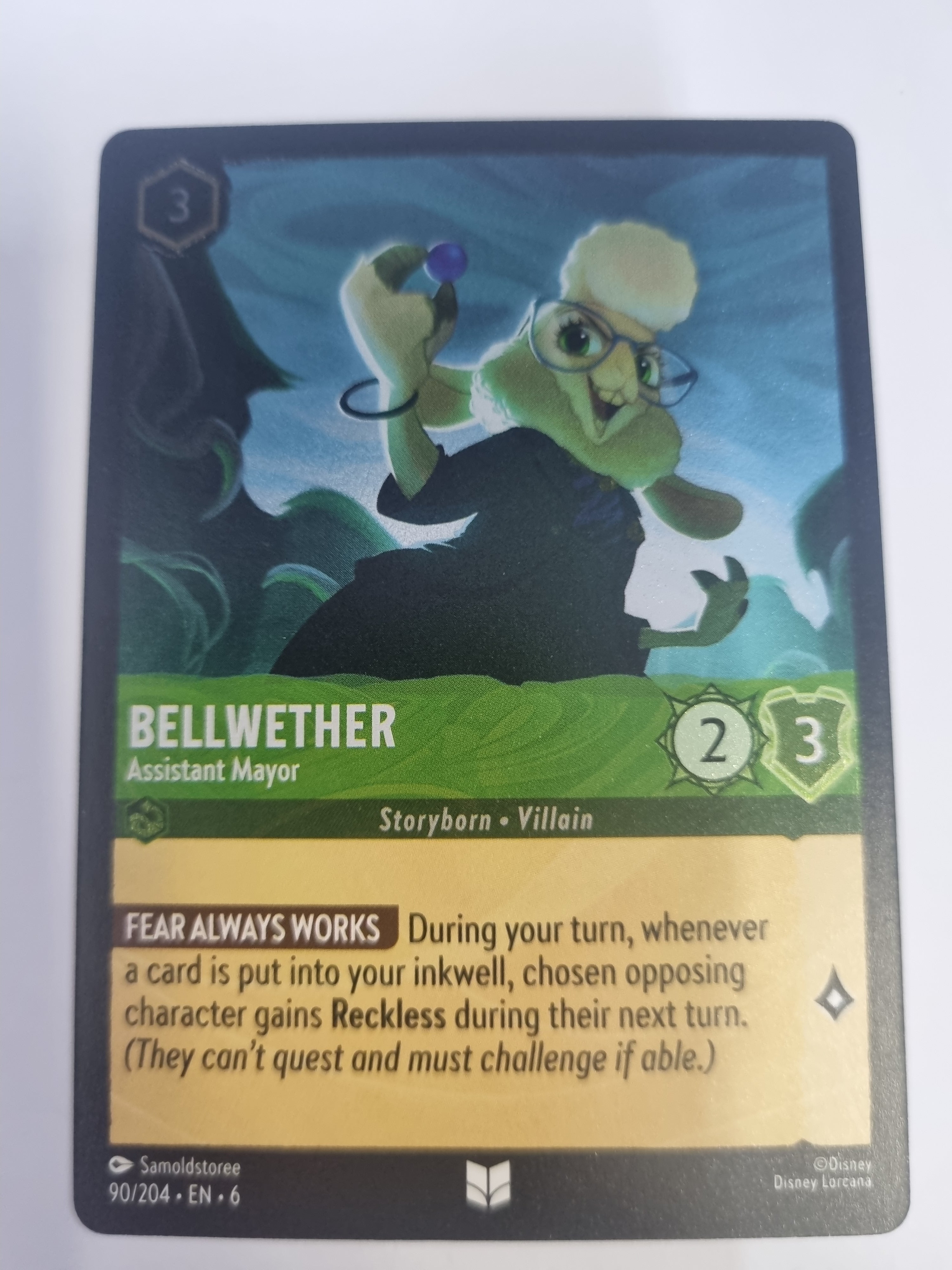 Lorcana Azurite Sea - COLDFOIL - Bellweather - Assistant Mayor - #90/204 - Rare