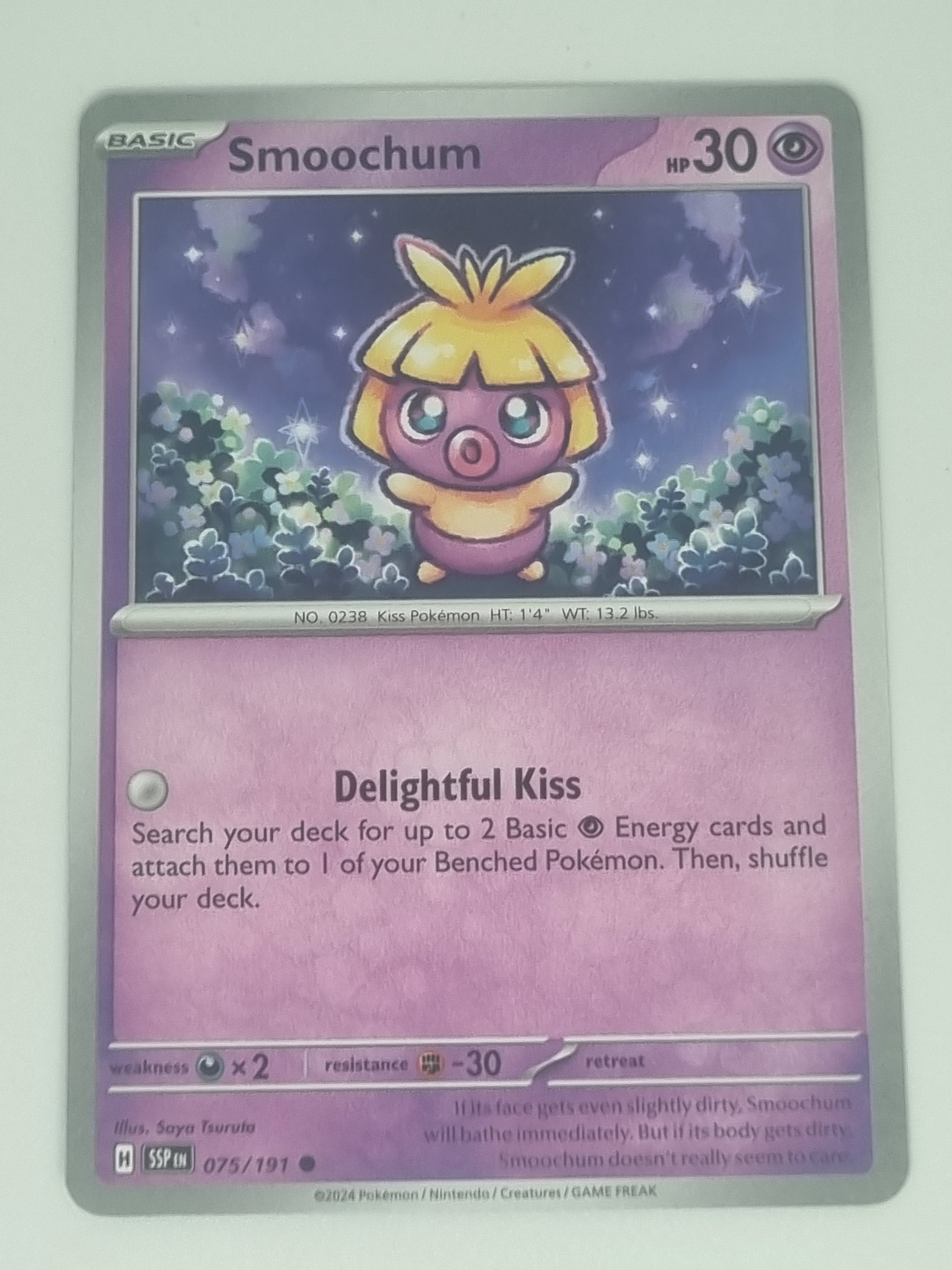Pokemon TCG - Surging Sparks - #075/191 - Smoochum - Common