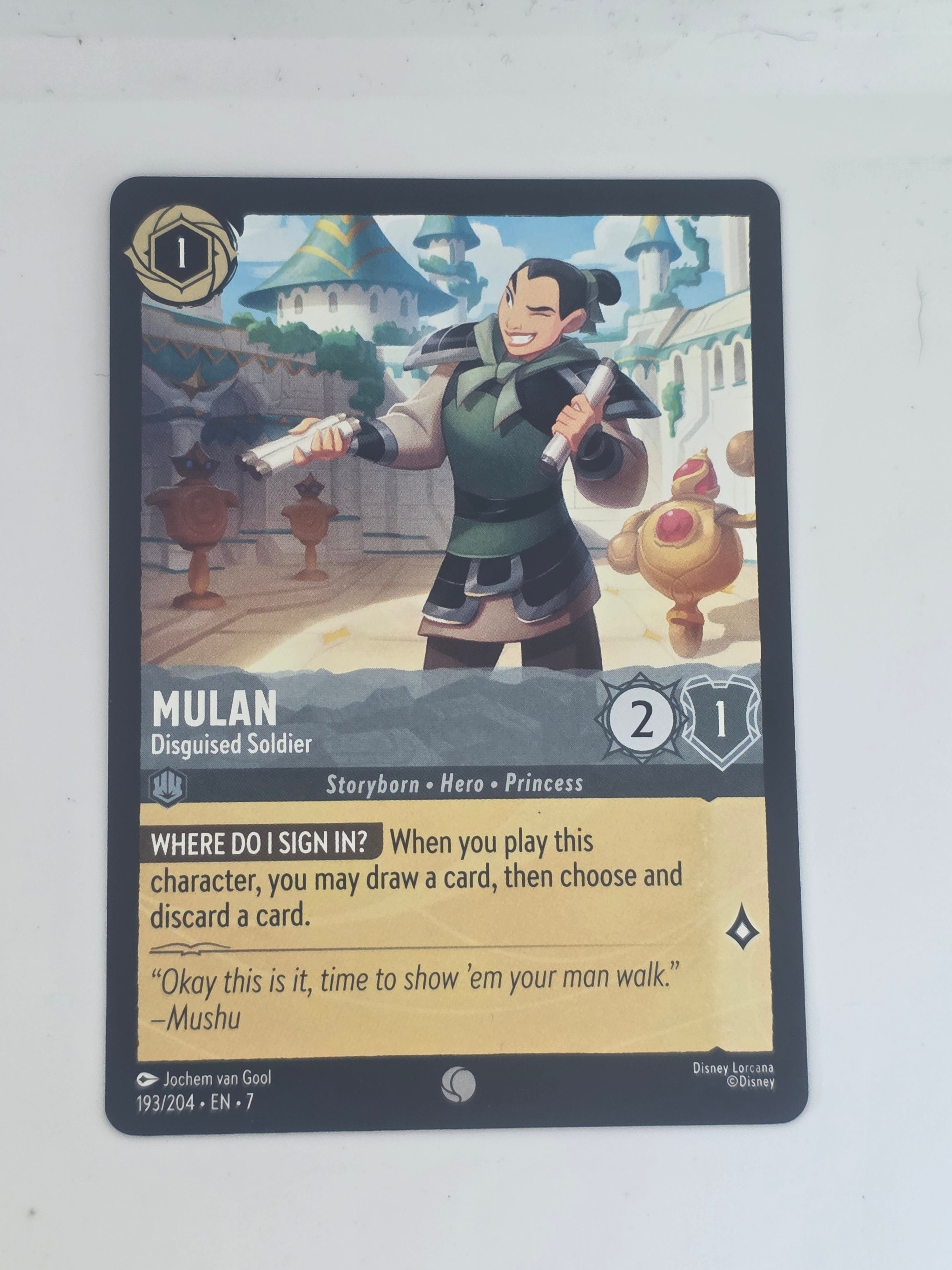 Lorcana | Archazia's Island | #193/204 | Mulan - Disguised Soldier | Common