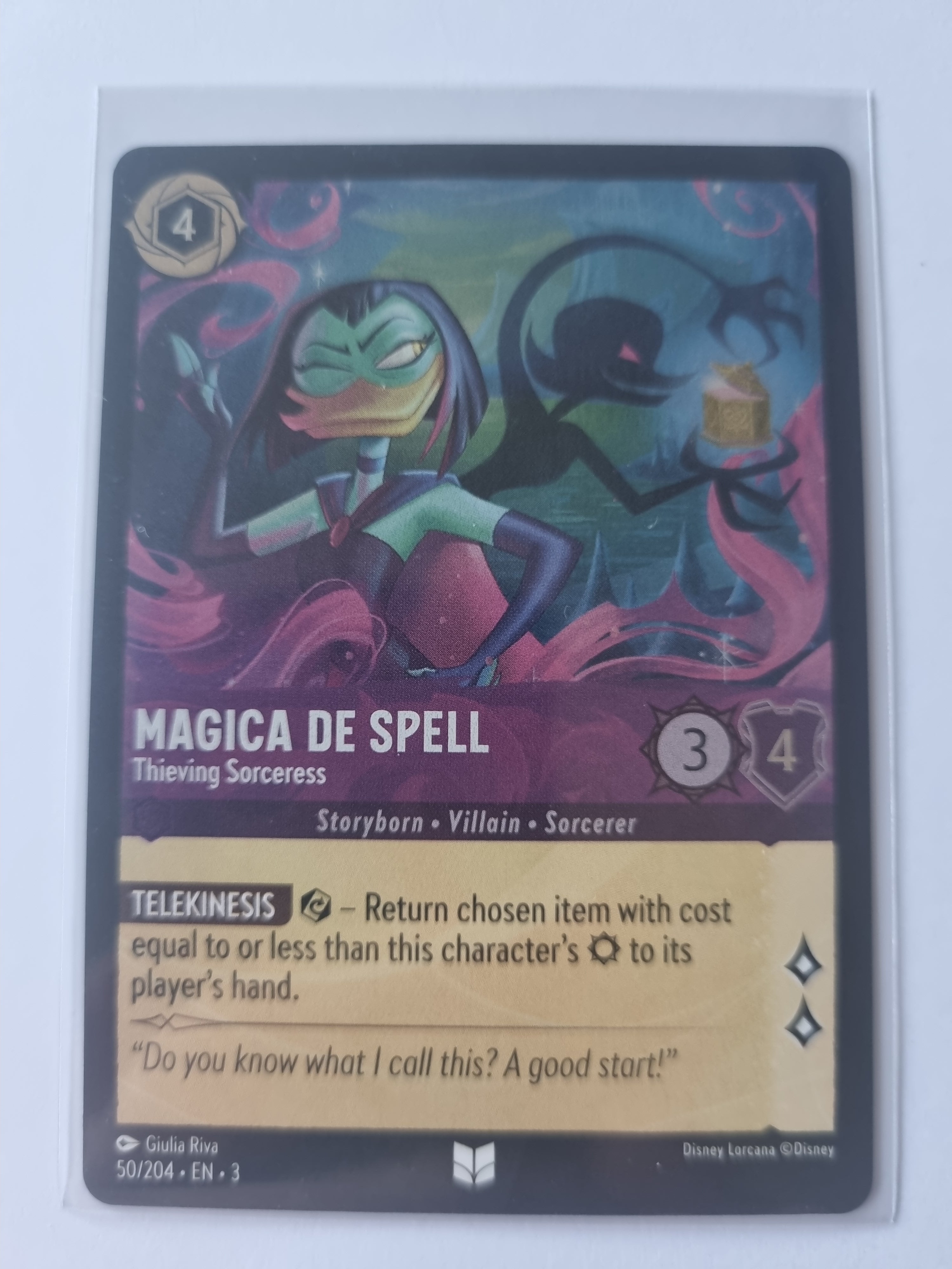 Into the Inklands Coldfoil Magica De Spell Thieving Sorceress 50/204 Uncommon