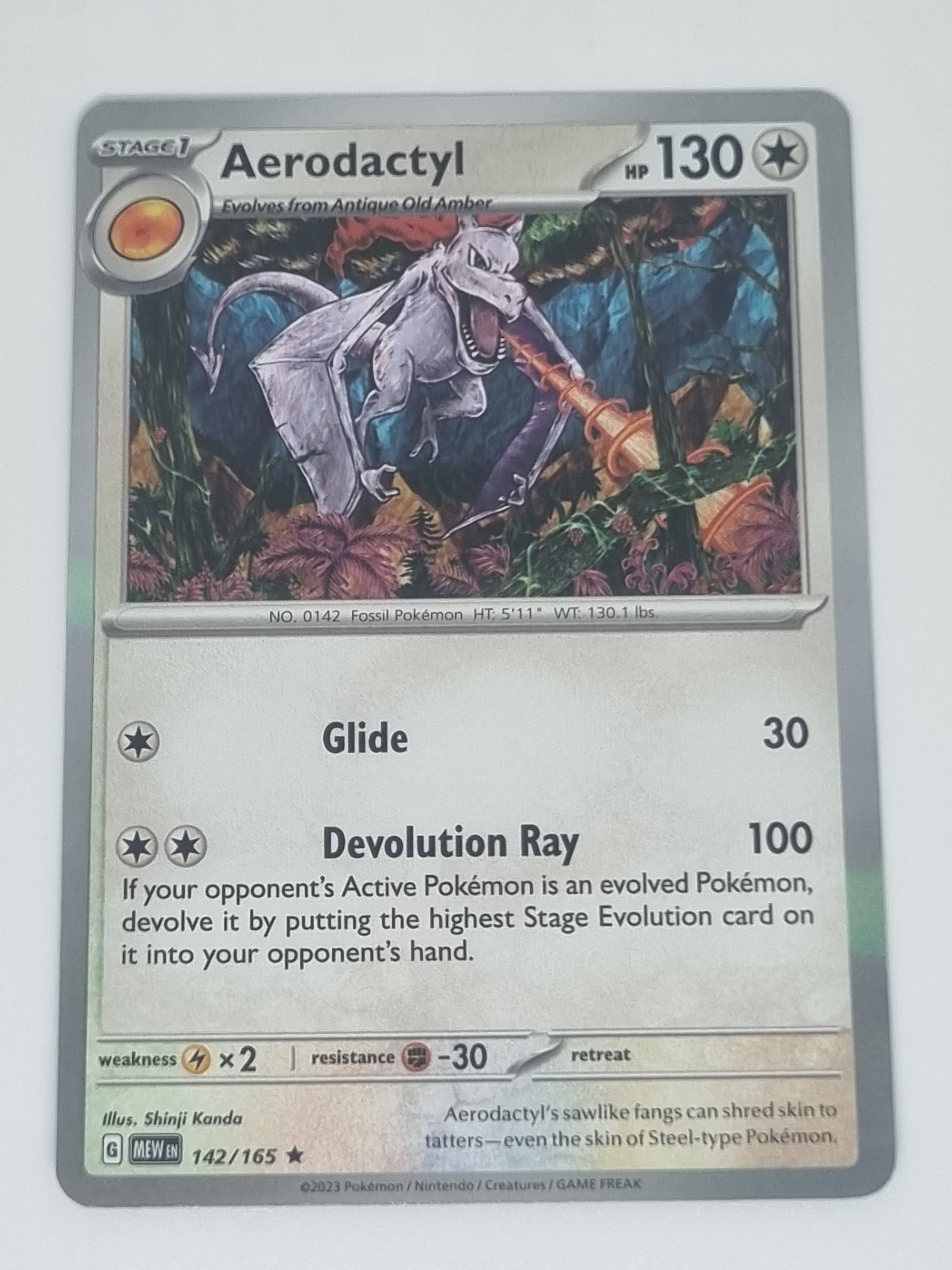 Pokemon TCG - Pokemon 151 - #142/165 - Aerodactyl - Rare