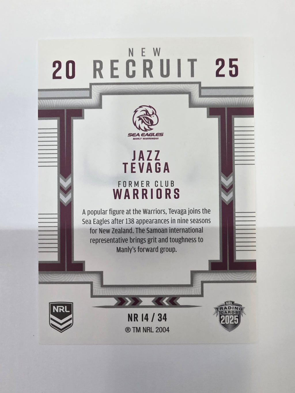 NRL 2025 Elite | New Recruits | #NR14 | Jazz Tevaga | Sea Eagles