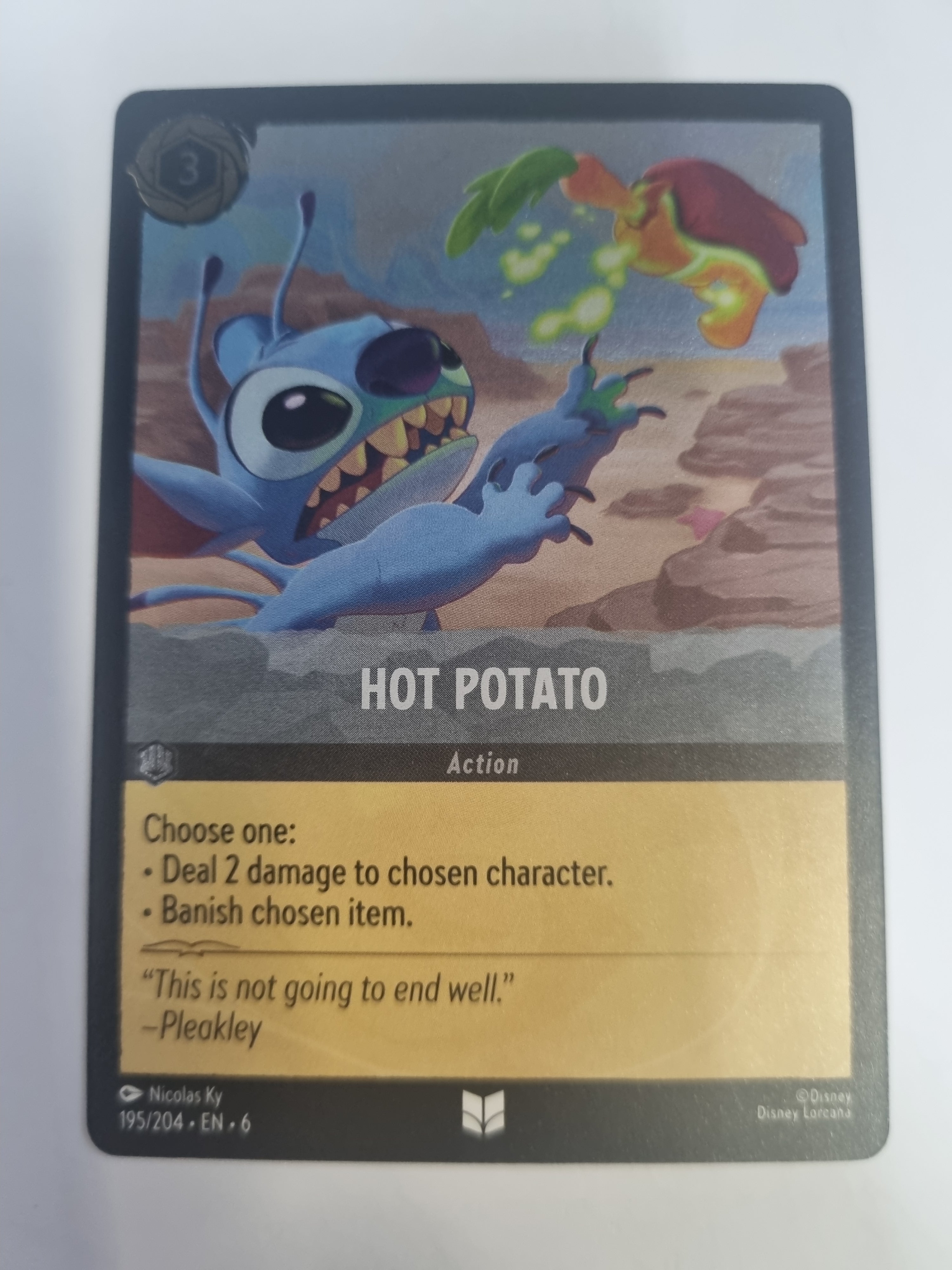 Lorcana Azurite Sea - COLDFOIL - Hot Potato - #195/204 - Uncommon