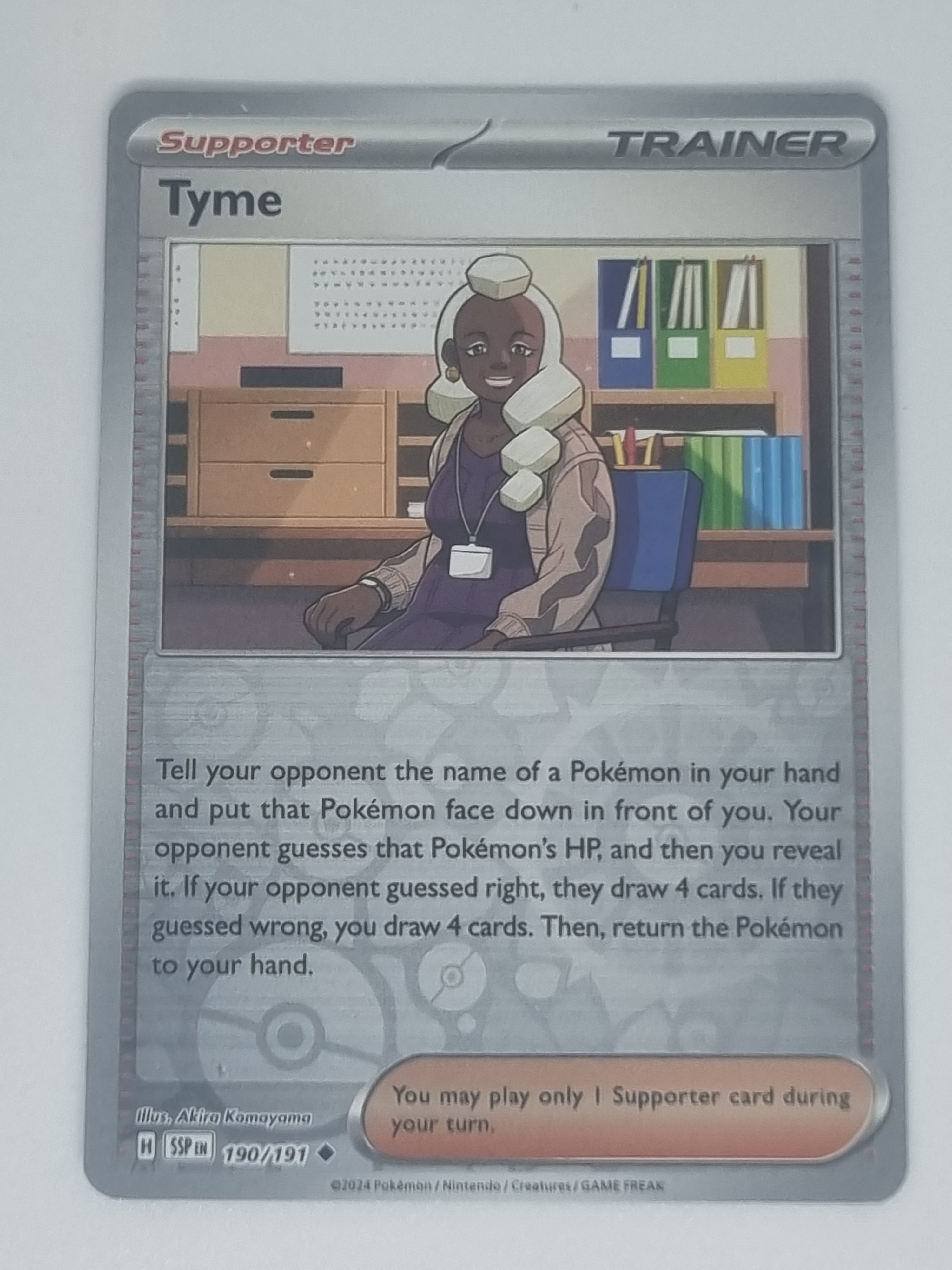 Pokemon TCG - Surging Sparks - #190/191 - Reverse Holo - Tyme - Uncommon