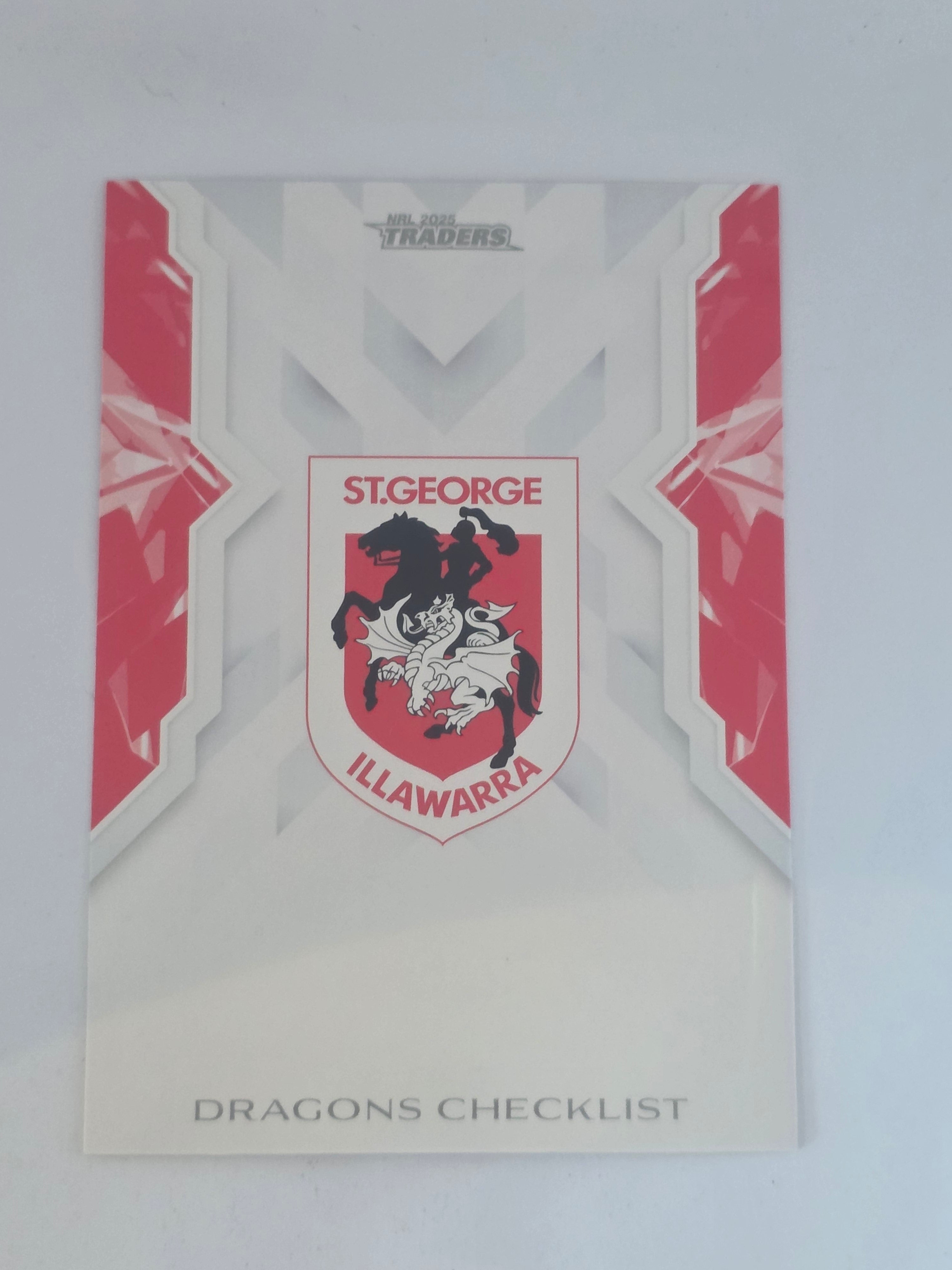 NRL 2025 Traders | NRLW | #W50 | Checklist | Dragons