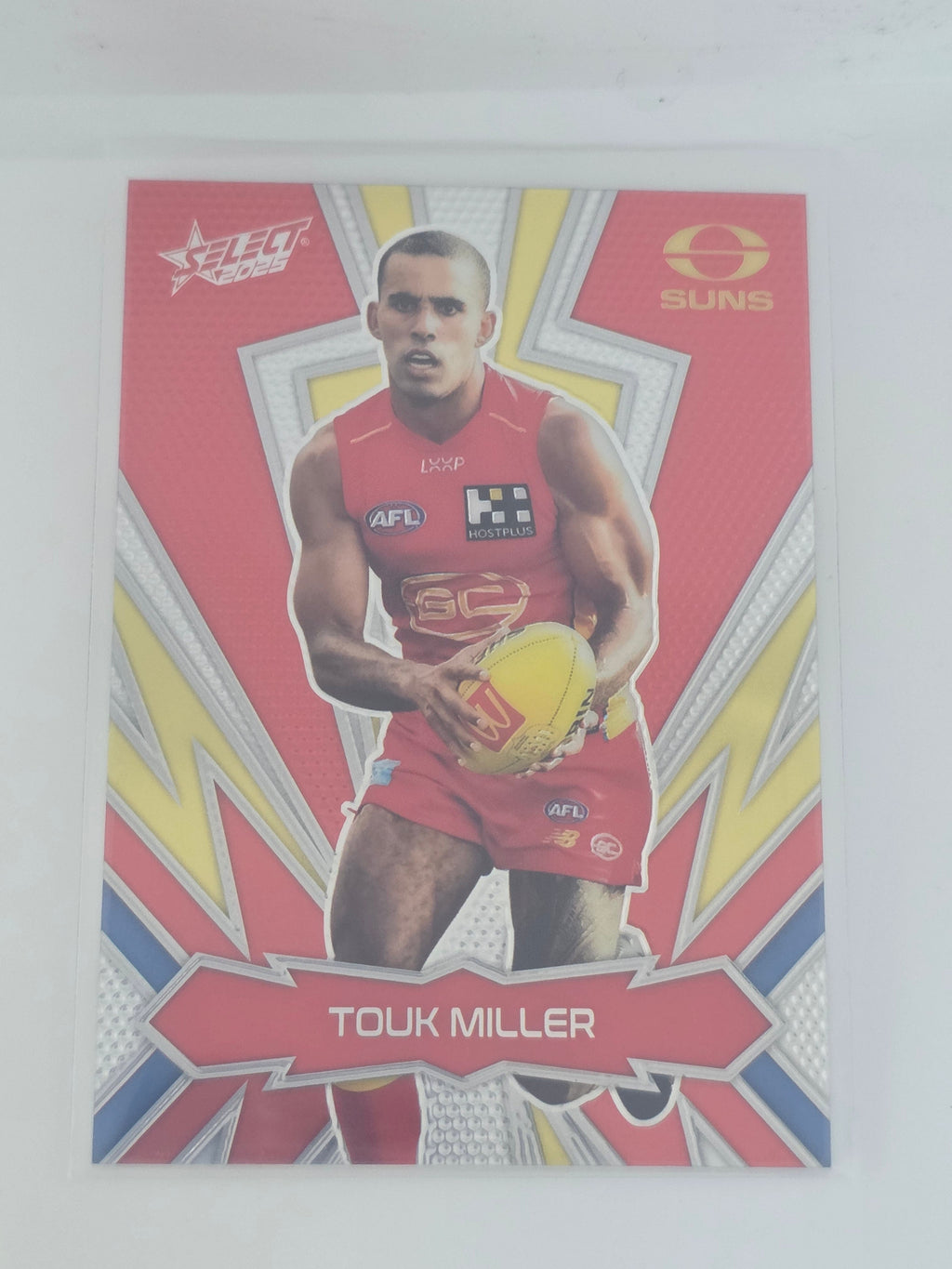 AFL Footy Stars 2025 Luminous Thunderbolt Gold #LT104 T. Miller Suns #096/399