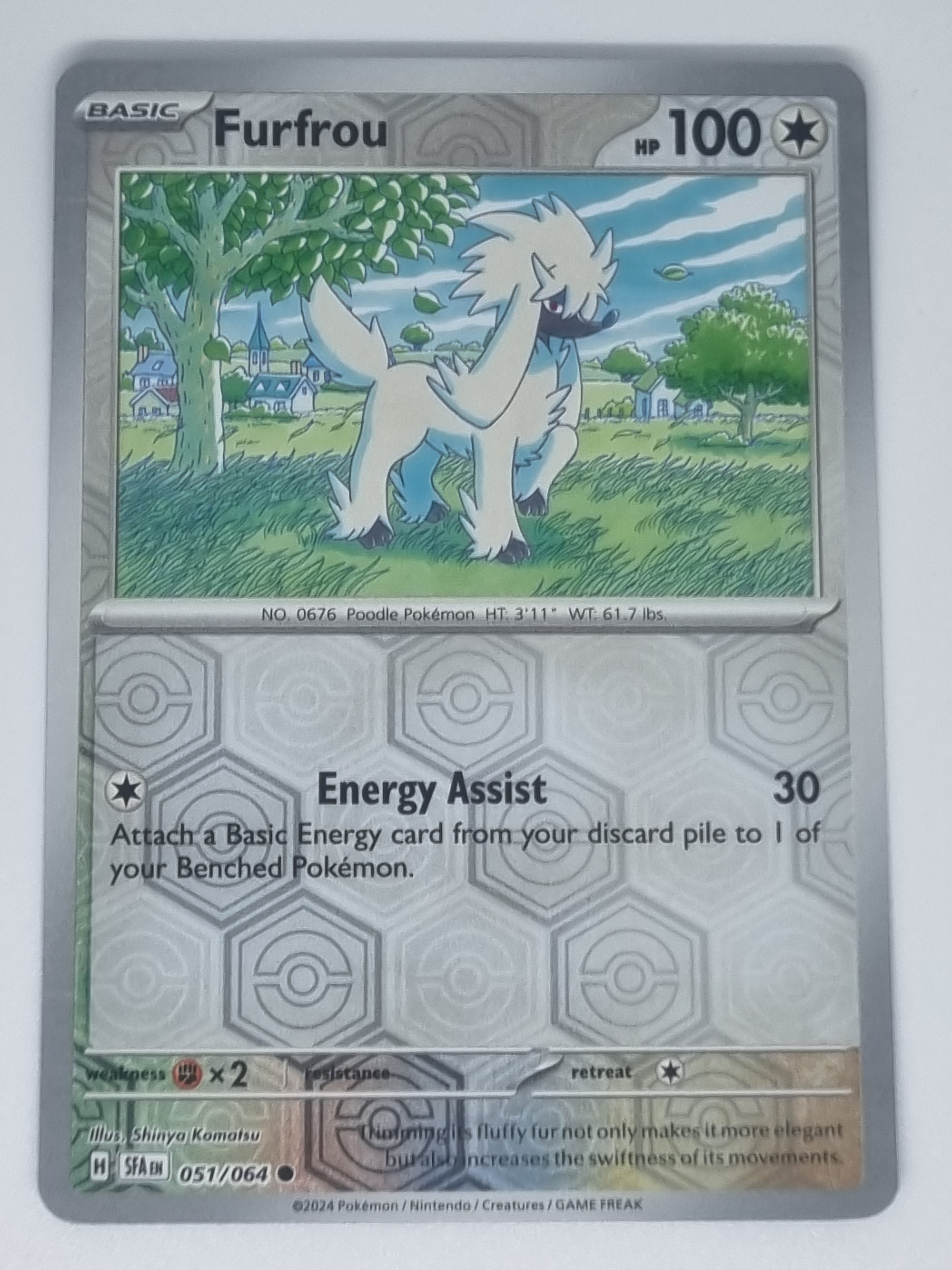 Pokemon TCG - Shrouded Fable - #051/064 - Furfrou - Reverse Holo - Common