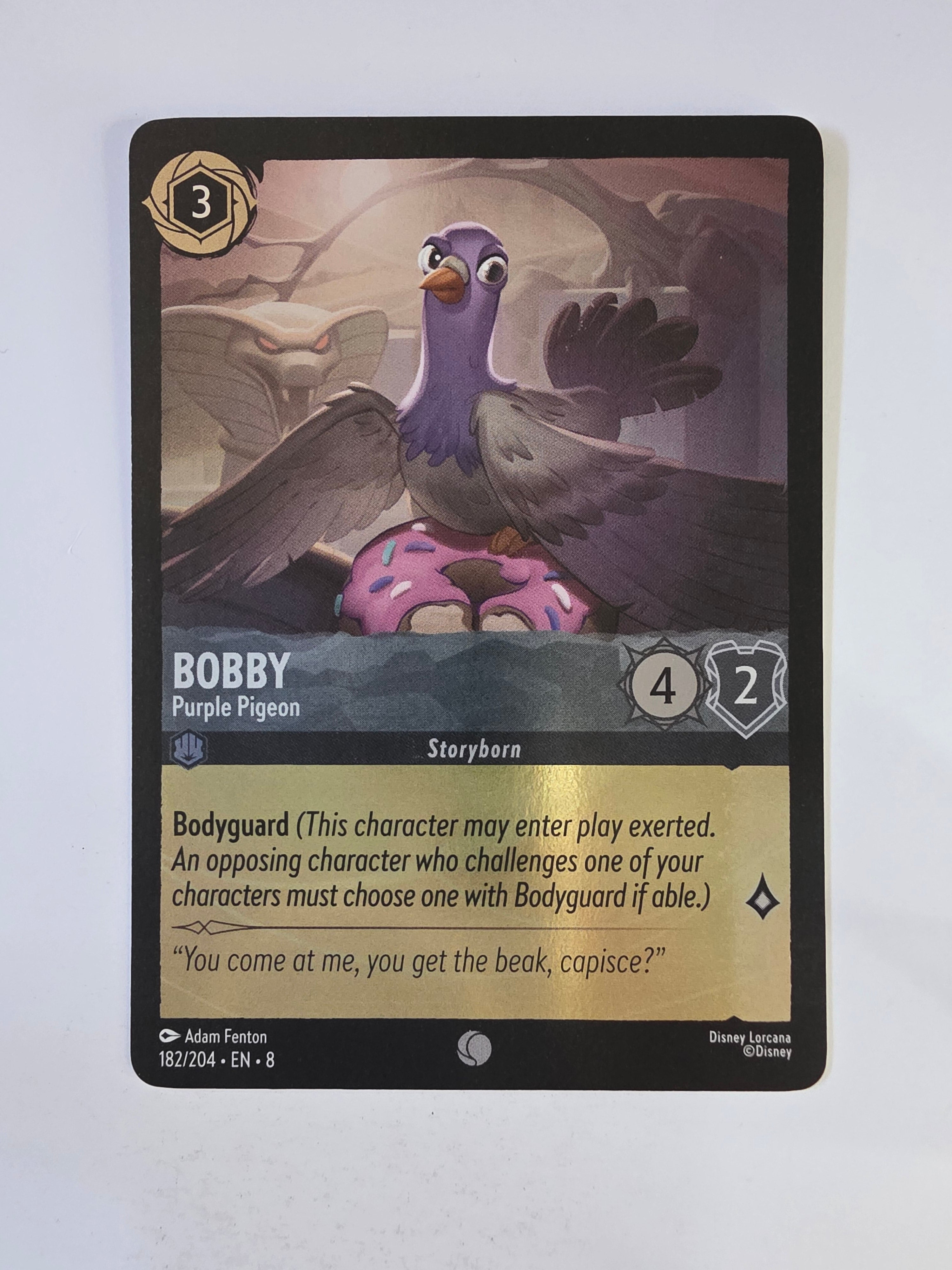 Disney Lorcana Reign of Jafar | Coldfoil | Bobby Purple Pigeon | #182 | Common