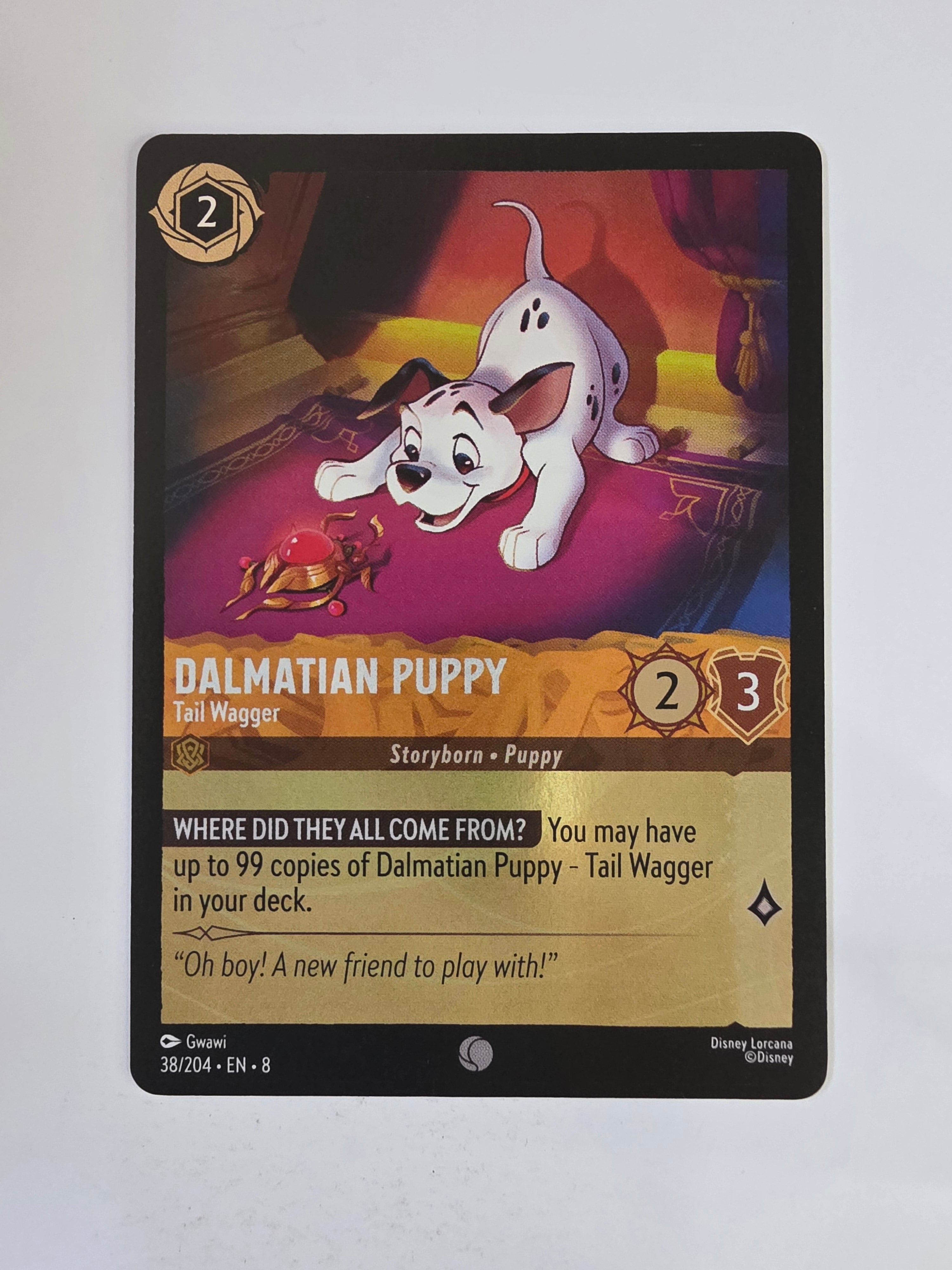 Disney Lorcana Reign of Jafar | Coldfoil | Dalmatian Puppy Tail Wagger | #038 | Common