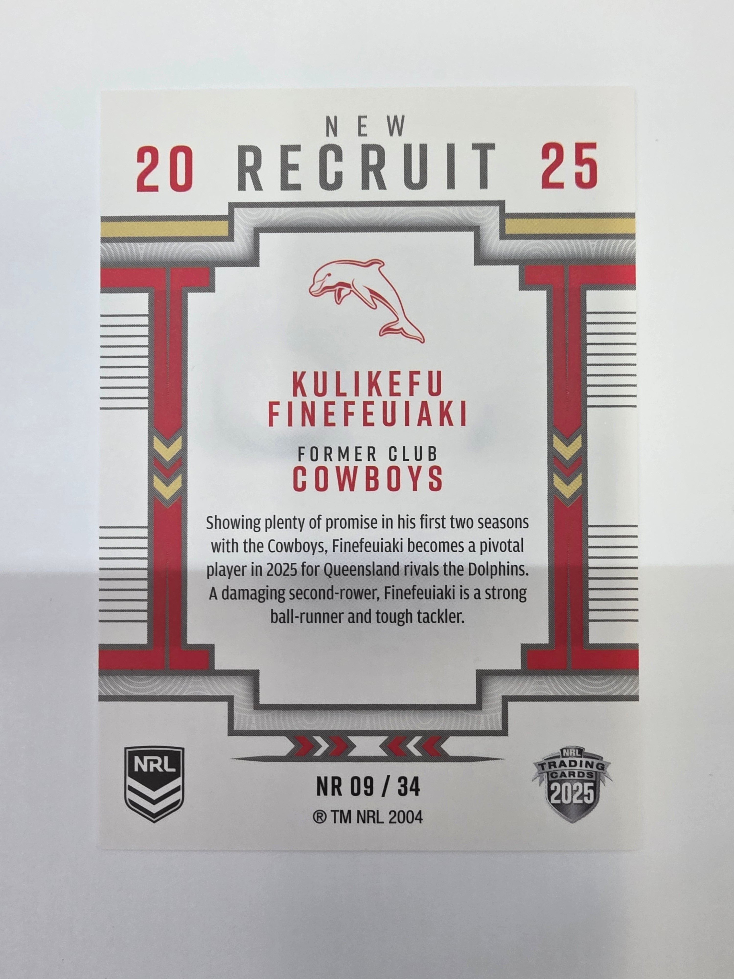 NRL 2025 Elite | New Recruits | #NR09 | Kulikefu Finefeuiaki | Dolphins