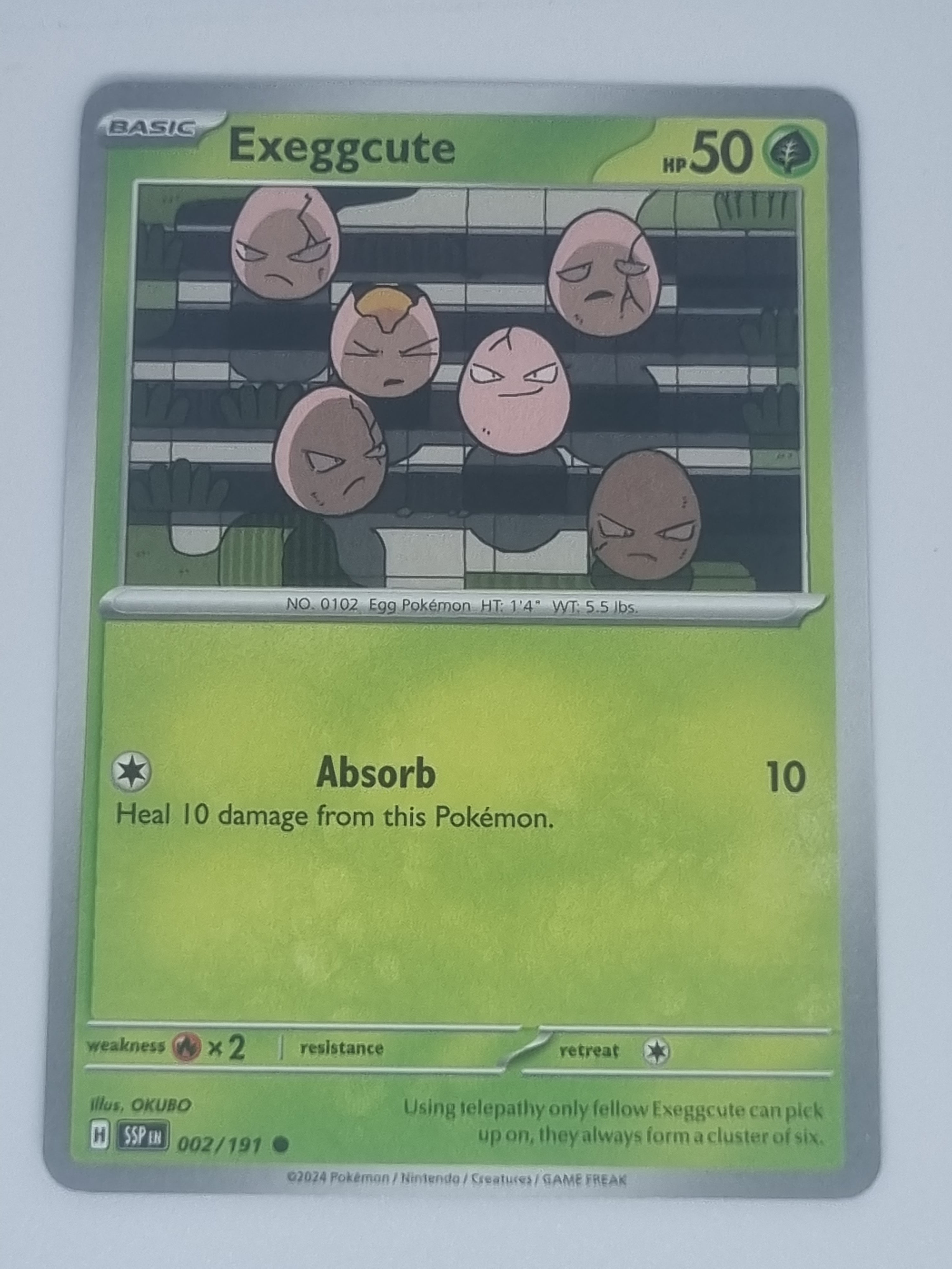 Pokemon TCG - Surging Sparks - #002/191 - Exeggcute - Common