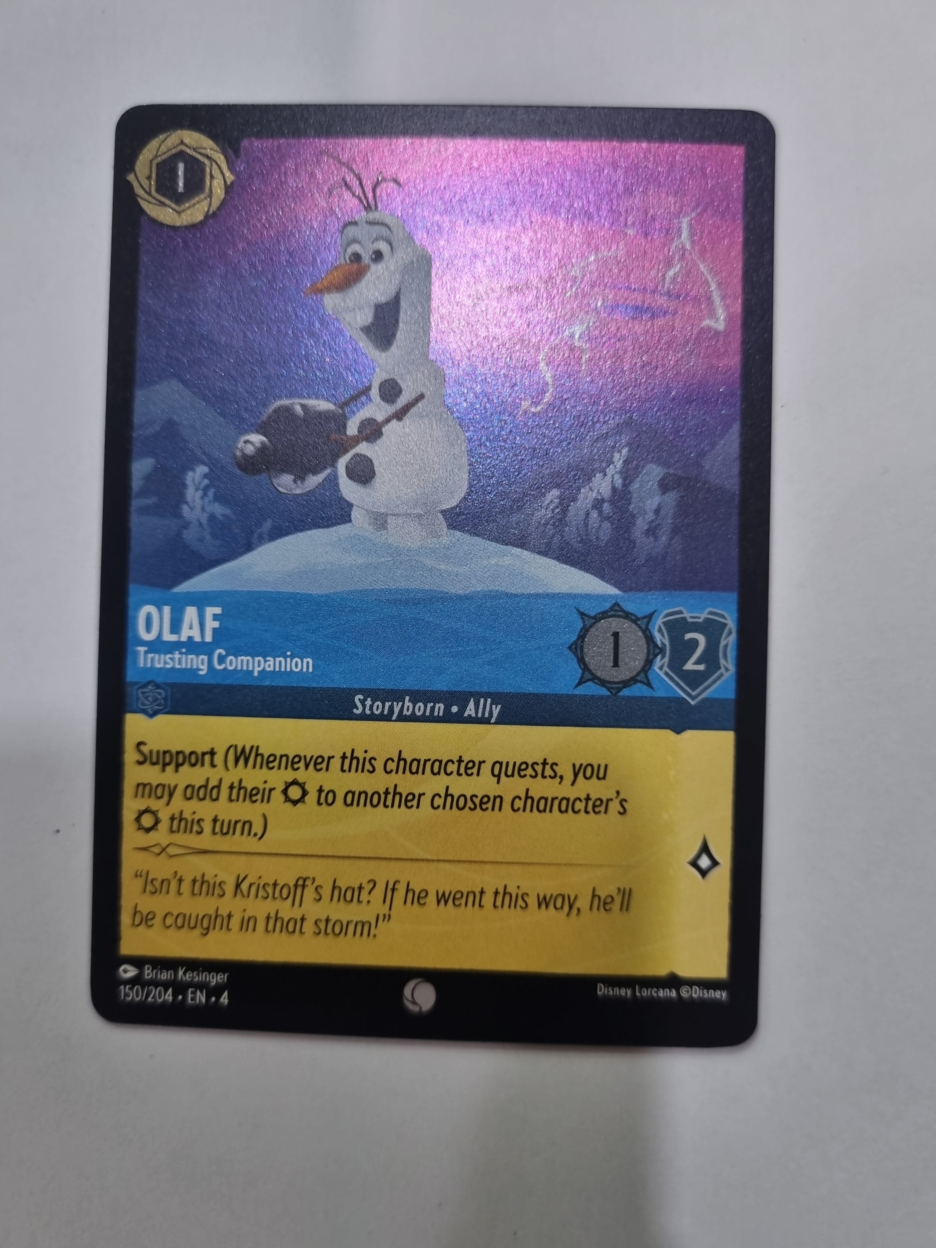 Ursula's Return - Coldfoil - Olaf - Trusting Companion - 150/204 - Common
