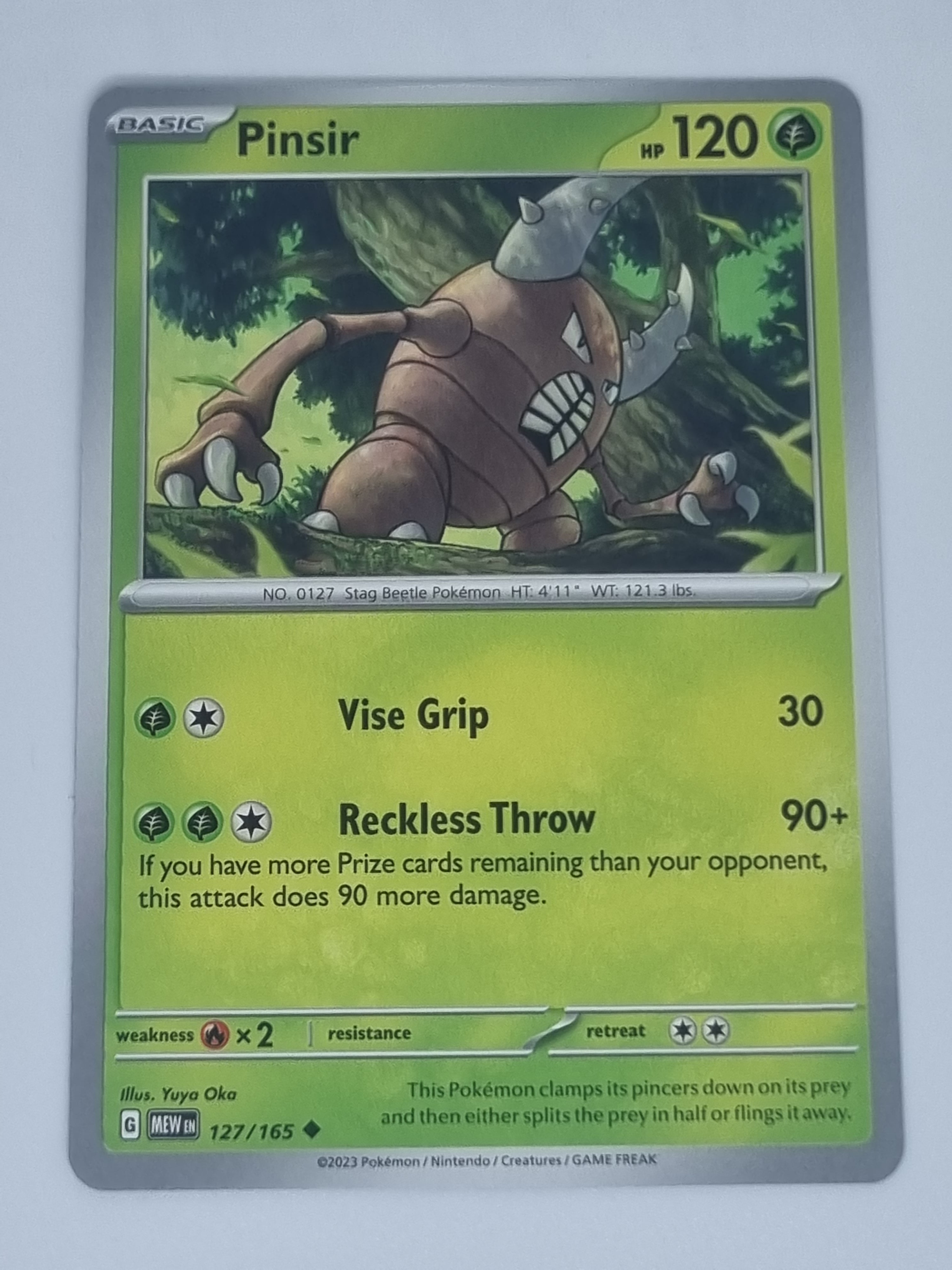 Pokemon TCG - Pokemon 151 - #127/165 - Pinsir - Uncommon