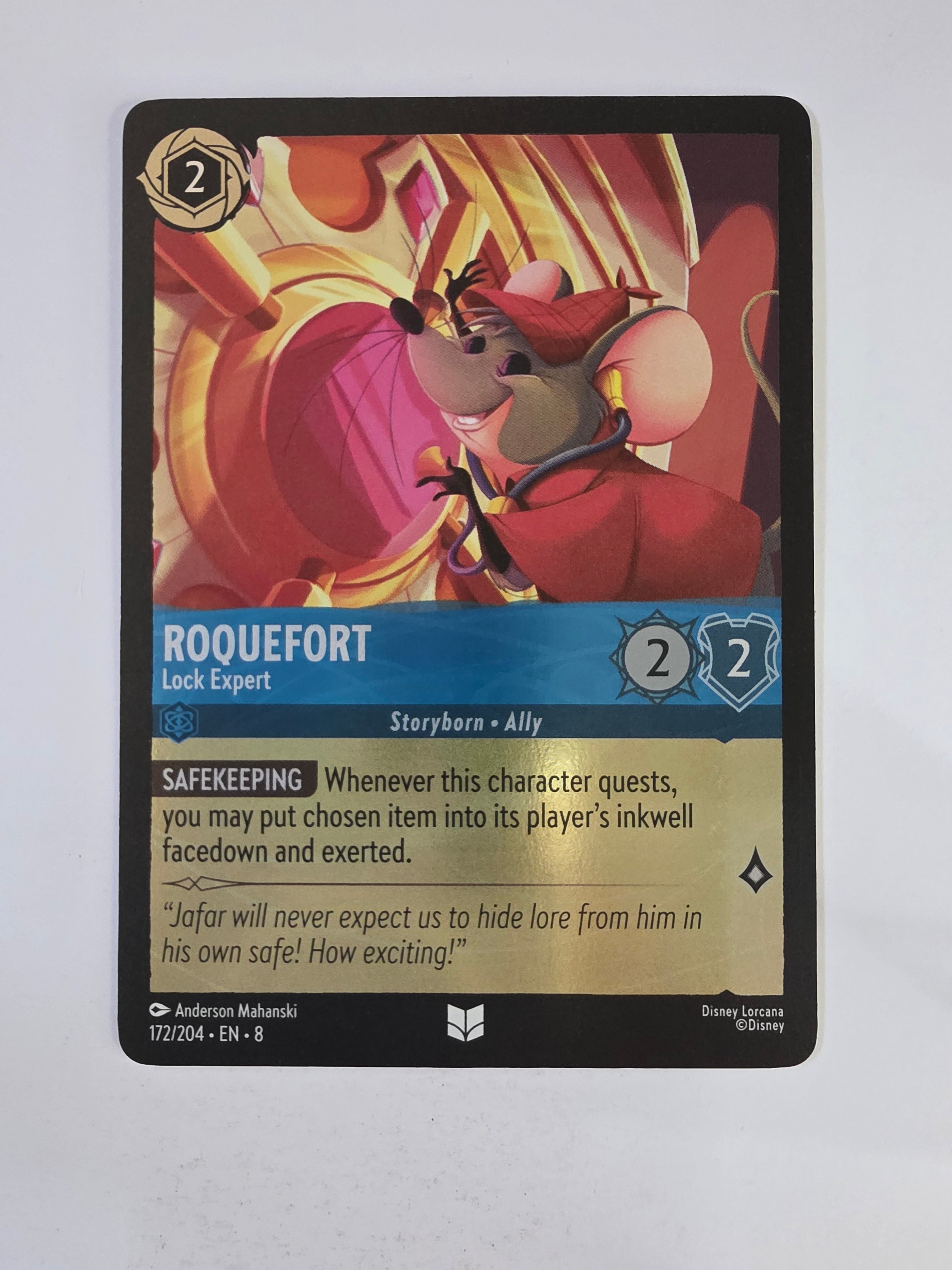 Disney Lorcana Reign of Jafar | Coldfoil | Roquefort Lock Expert | #172 | Uncommon
