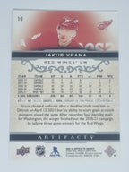 2021-22 Hockey Artifacts - #10 - Jakub Vrana - Red Wings