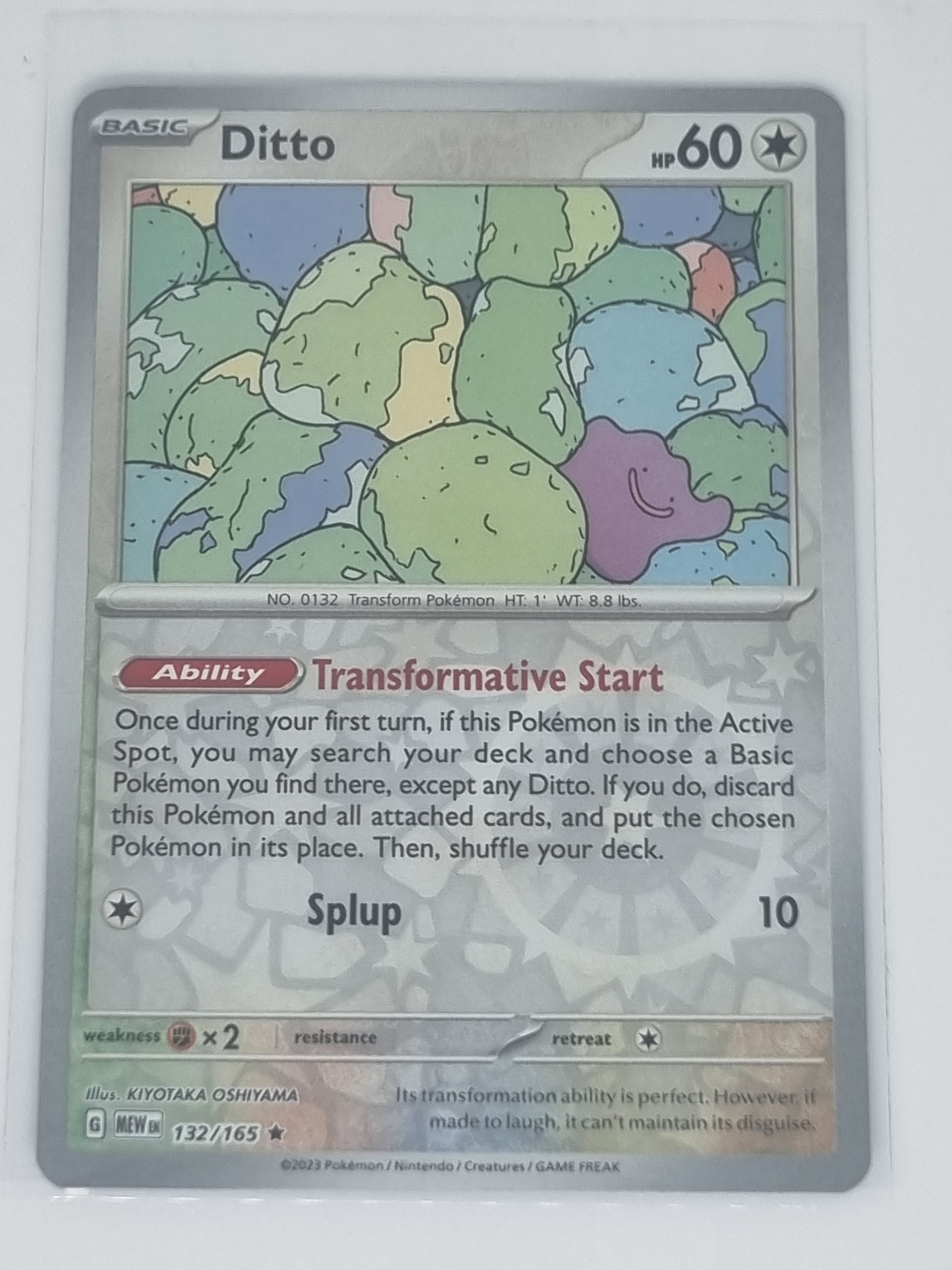 Pokemon TCG - Pokemon 151 - #132/165 - Reverse Holo - Ditto - Rare