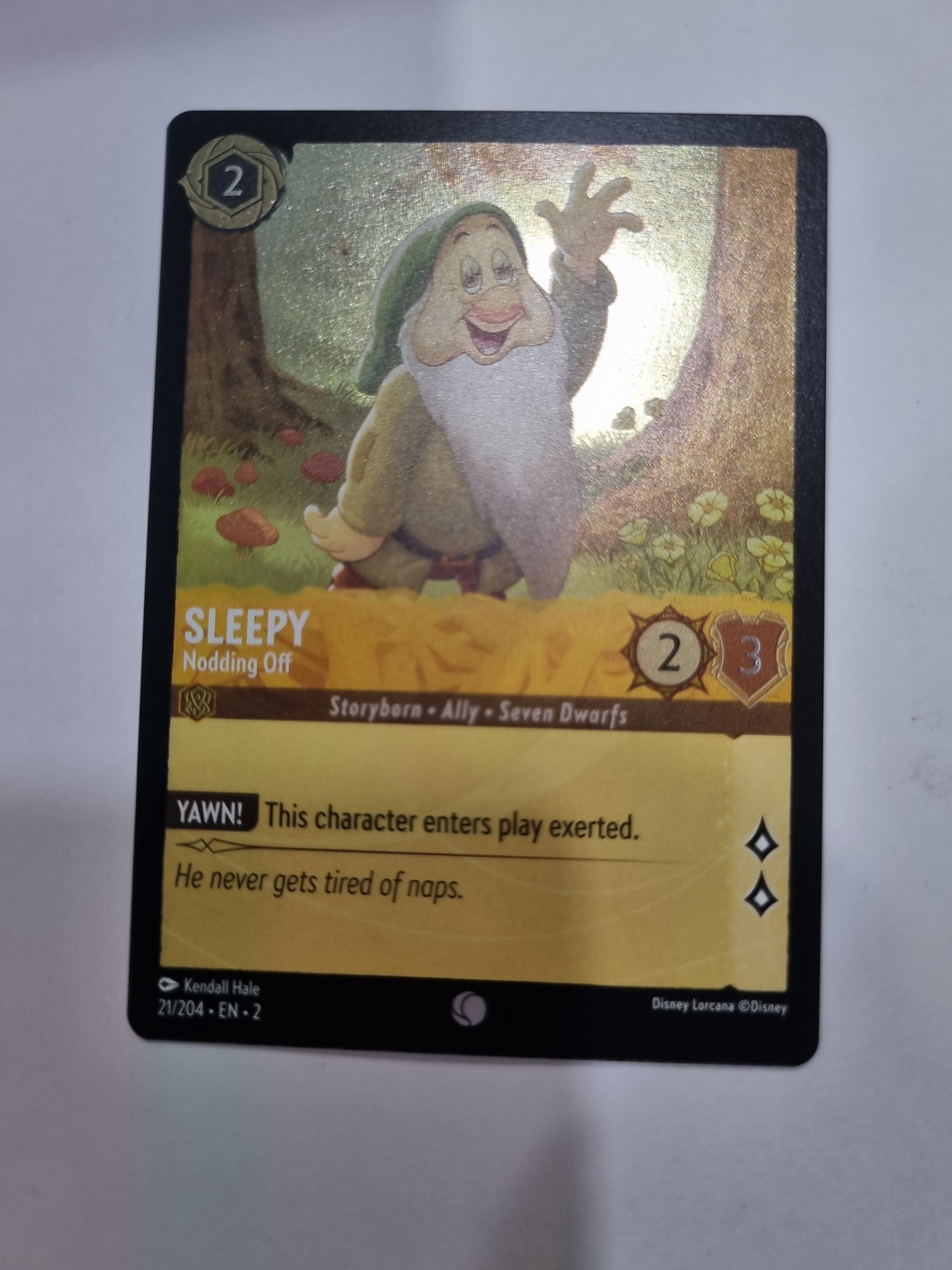 Lorcana - Floodborn - #21/204 - Coldfoil - Sleepy - Nodding Off - Common