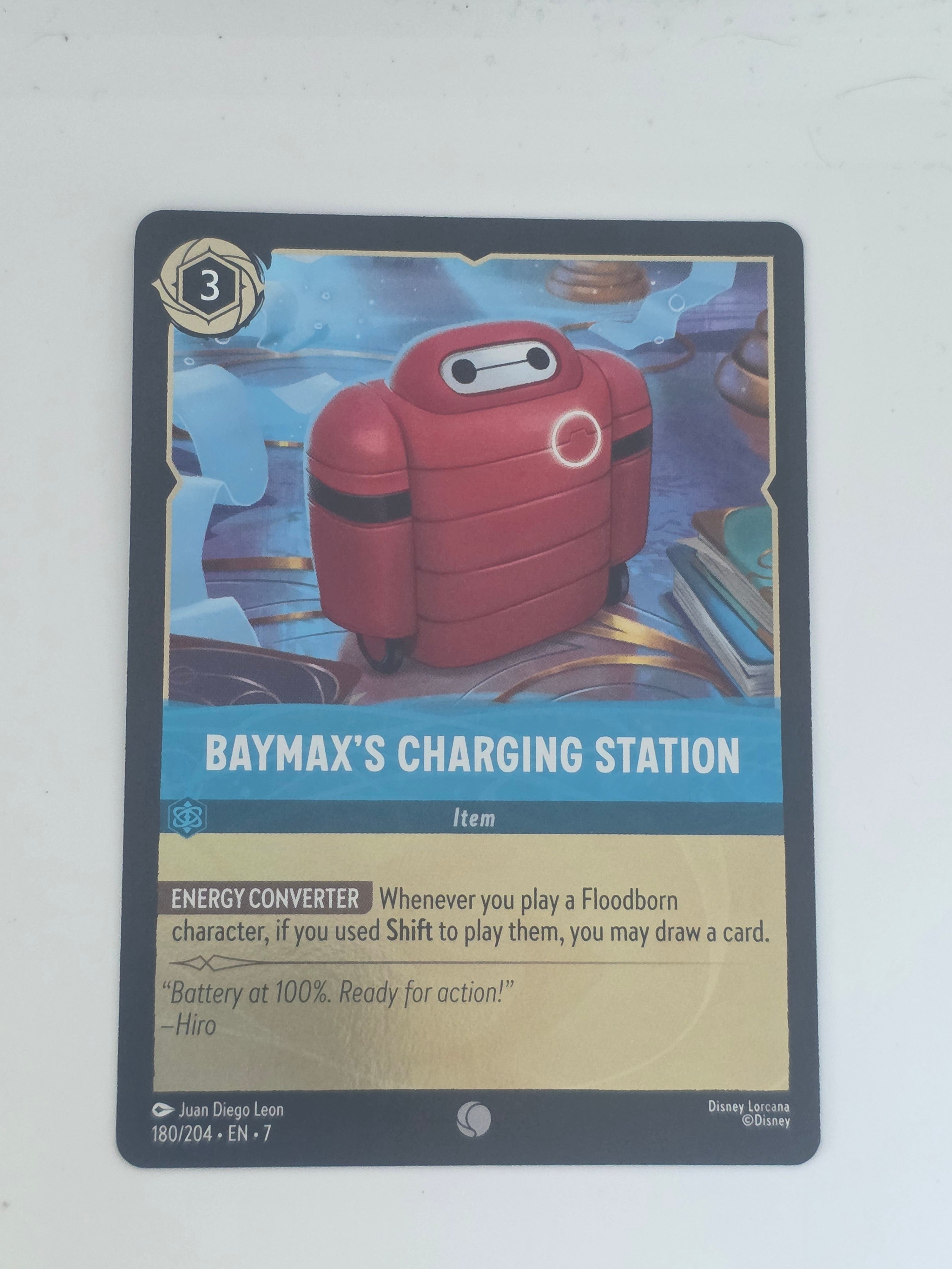 Lorcana | Archazia's Island COLDFOIL #180/204 Baymax's Charging Station | Common