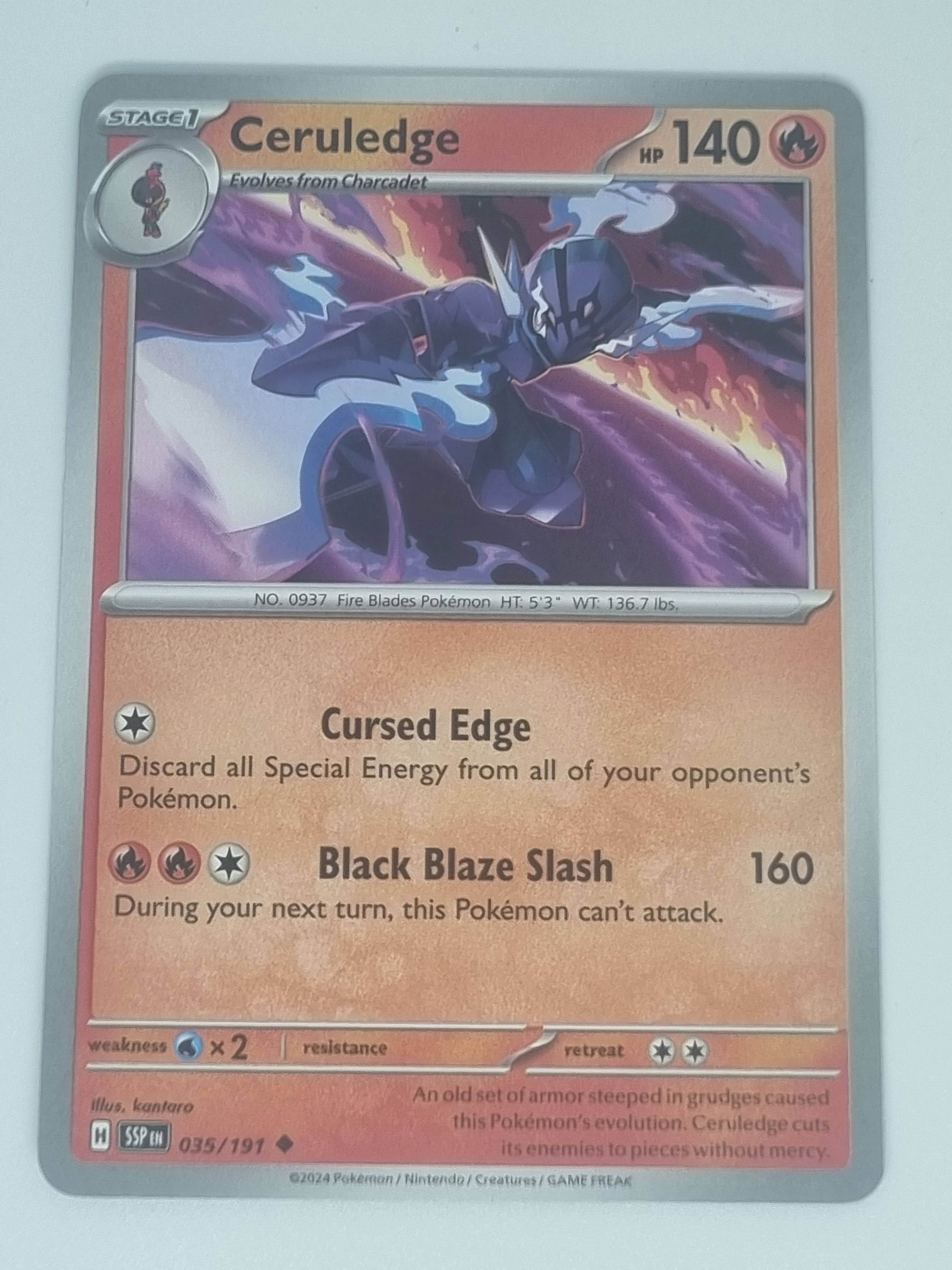 Pokemon TCG - Surging Sparks - #035/191 - Ceruledge - Uncommon