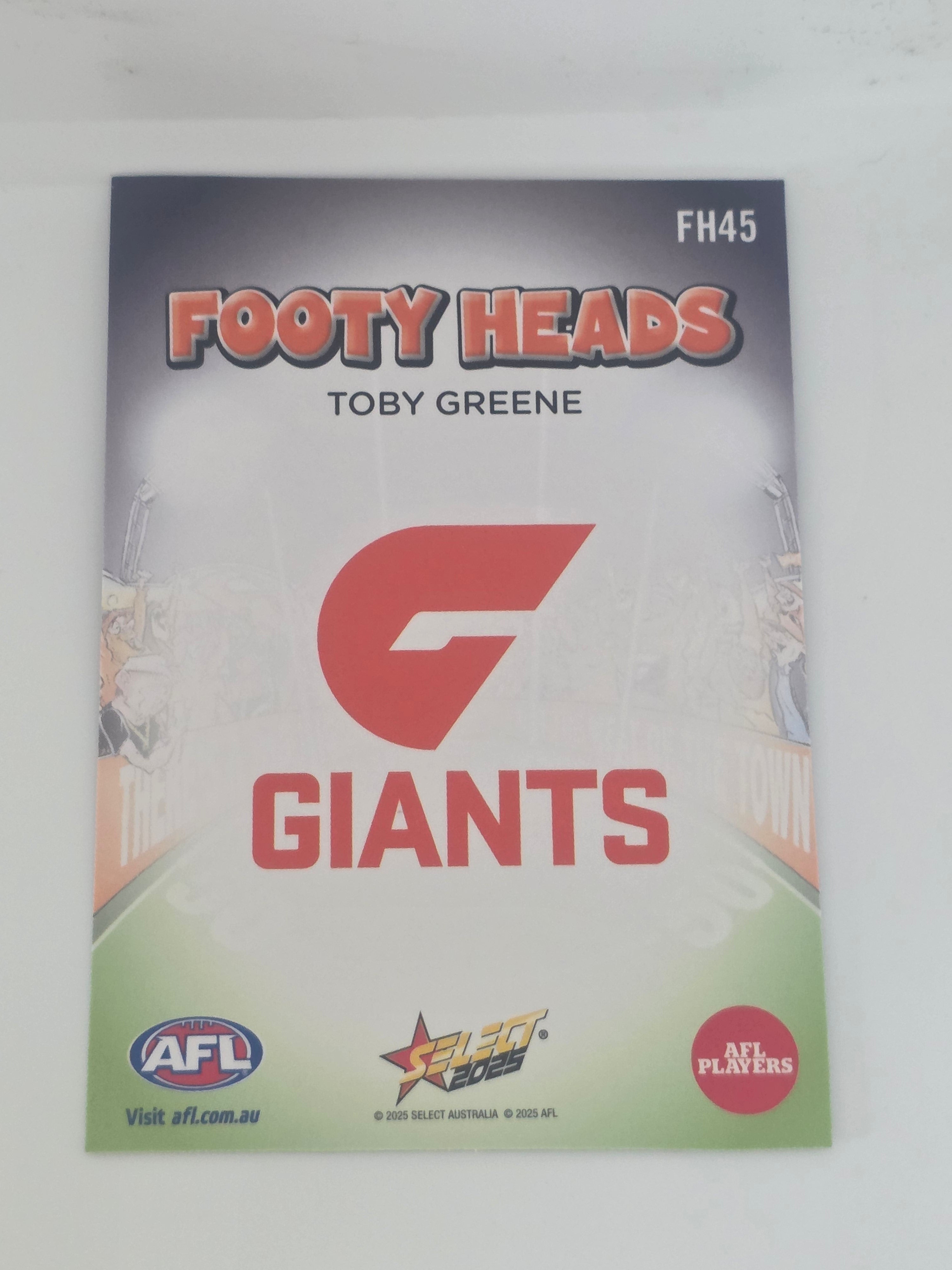 AFL Footy Stars 2025 | Footy Heads | #FH45 | T. Greene | GWS Giants