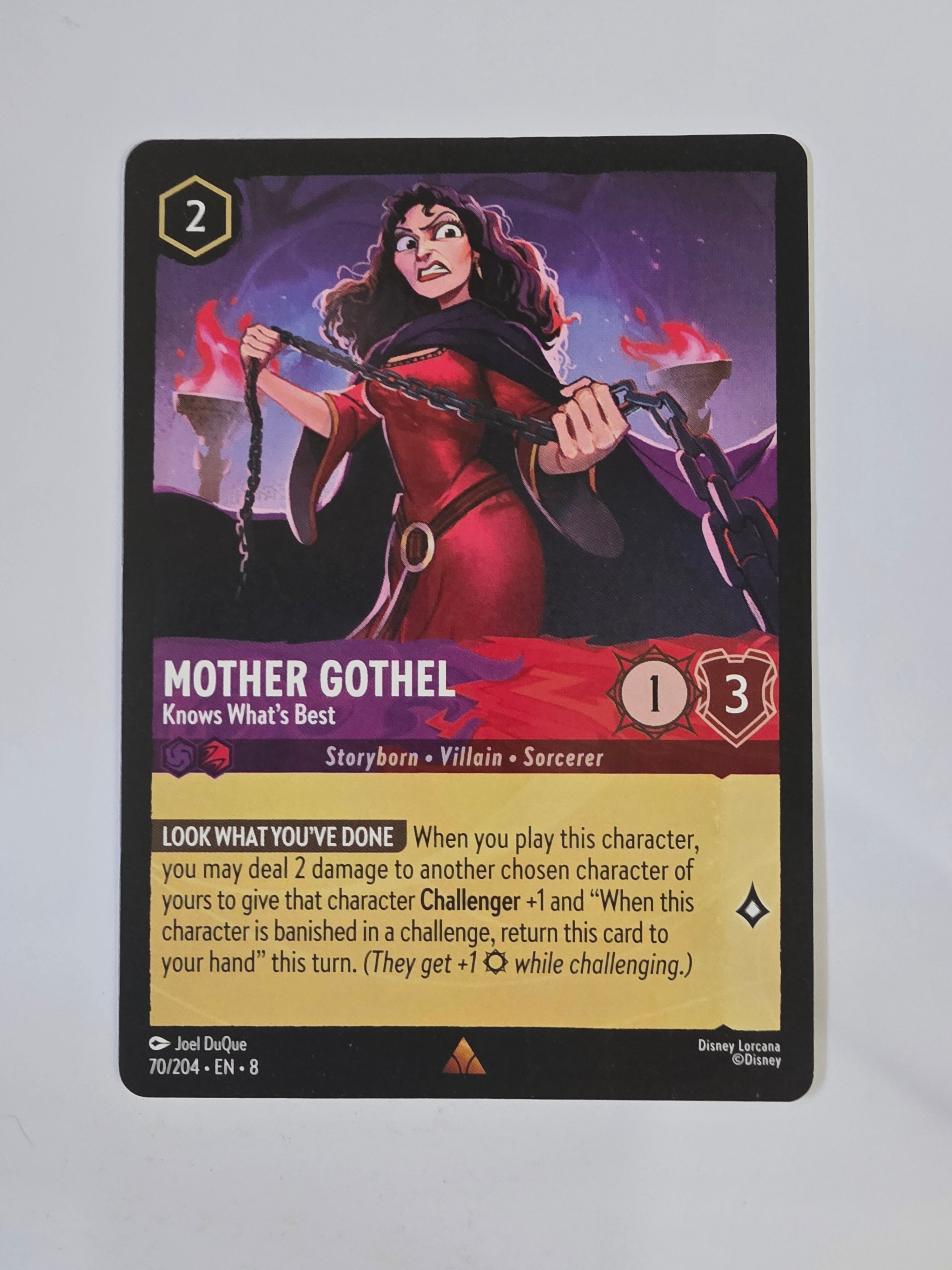 Disney Lorcana Reign of Jafar | Mother Gothel Know's What's Best | #070 | Rare