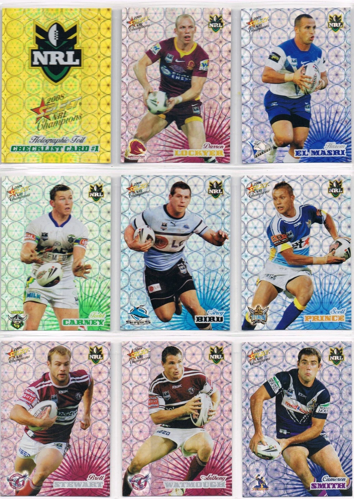 NRL 2008 Champions | Complete Holofoil Set | 195 Cards