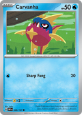 Pokemon TCG - Obsidian Flames - #46 -Carvanha - Common