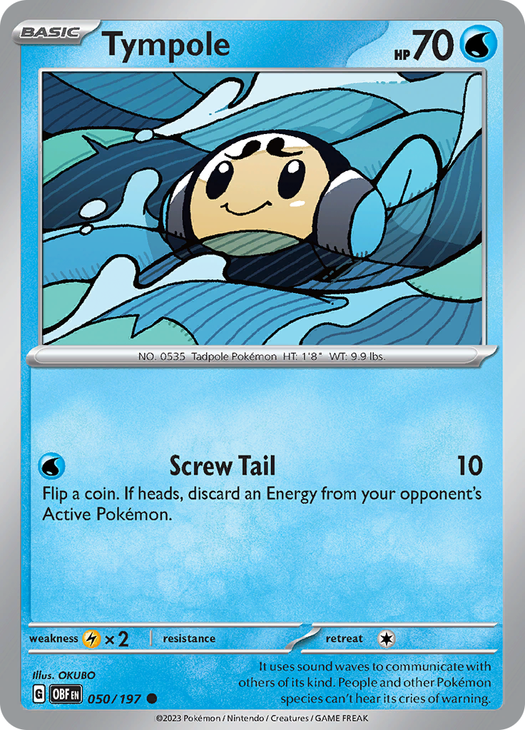 Pokemon TCG - Obsidian Flames - #50 -Tympole - Common