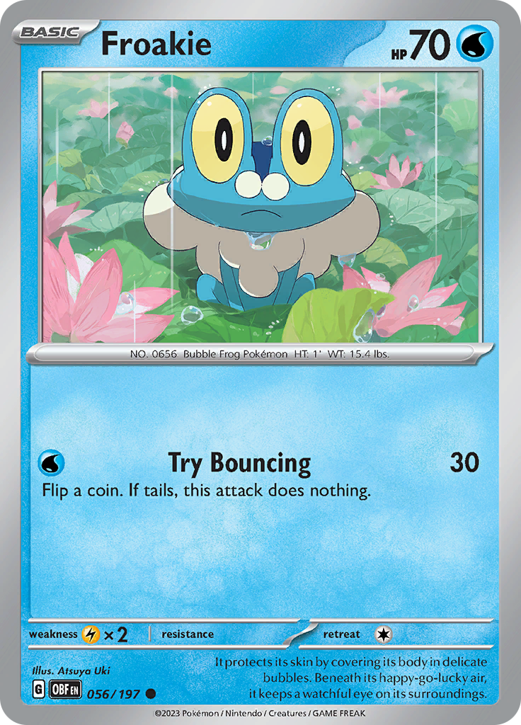 Pokemon TCG - Obsidian Flames - #56 -Froakie - Common