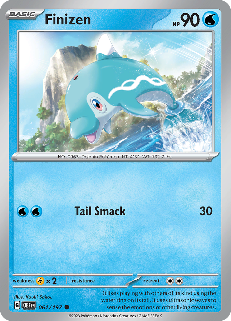 Pokemon TCG - Obsidian Flames - #61 -Finizen - Common