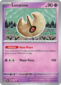 Pokemon TCG - Obsidian Flames - #92 -Lunatone - Uncommon