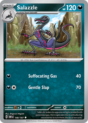 Pokemon TCG - Obsidian Flames - #140 -Salazzle - Uncommon
