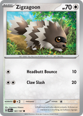 Pokemon TCG - Obsidian Flames - #167 -Zigzagoon - Common
