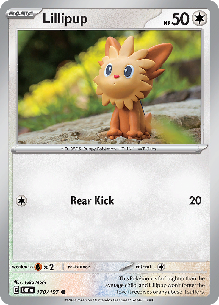Pokemon TCG - Obsidian Flames - #170 -Lillipup - Common