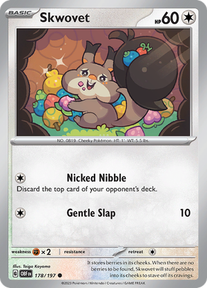 Pokemon TCG - Obsidian Flames - #178 -Skwovet - Common