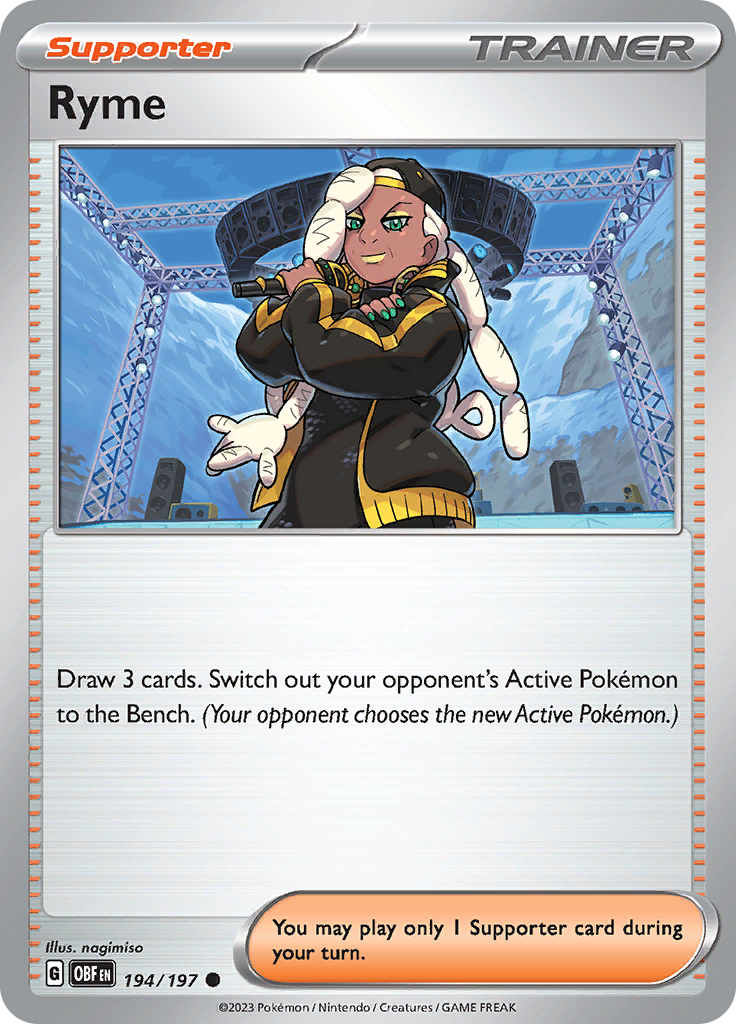 Pokemon TCG - Obsidian Flames - #194 -Ryme - Common